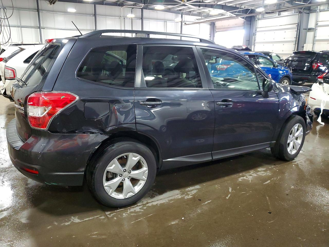 2014 Subaru Forester 2.5i Premium Gray vin: JF2SJAEC2EH502761