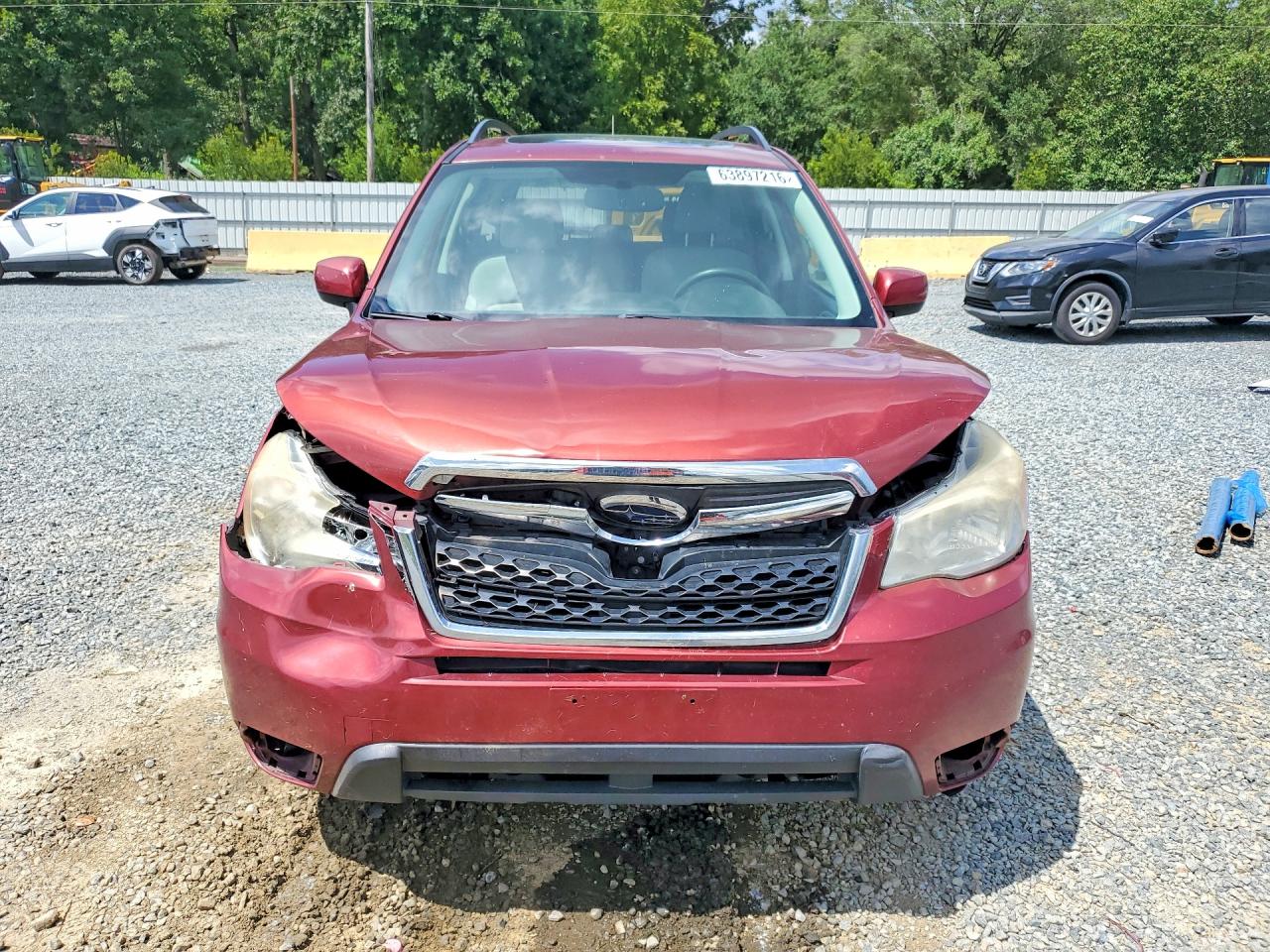 2014 Subaru Forester 2.5i Premium Burgundy vin: JF2SJAEC2EH432615