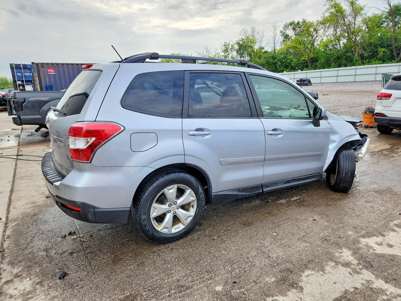 2014 Subaru Forester 2.5i Premium Silver vin: JF2SJAEC3EH400434