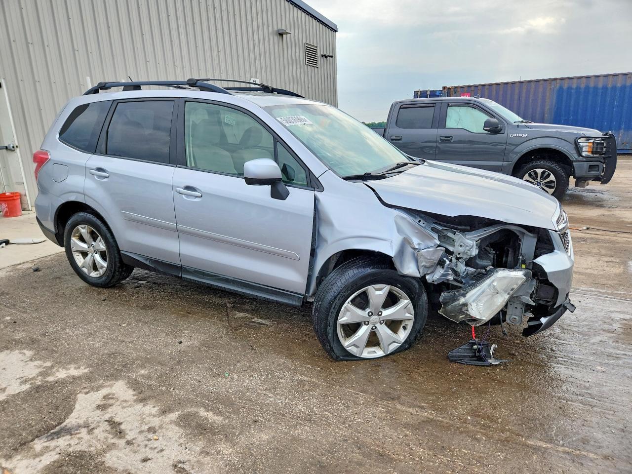2014 Subaru Forester 2.5i Premium Silver vin: JF2SJAEC3EH400434