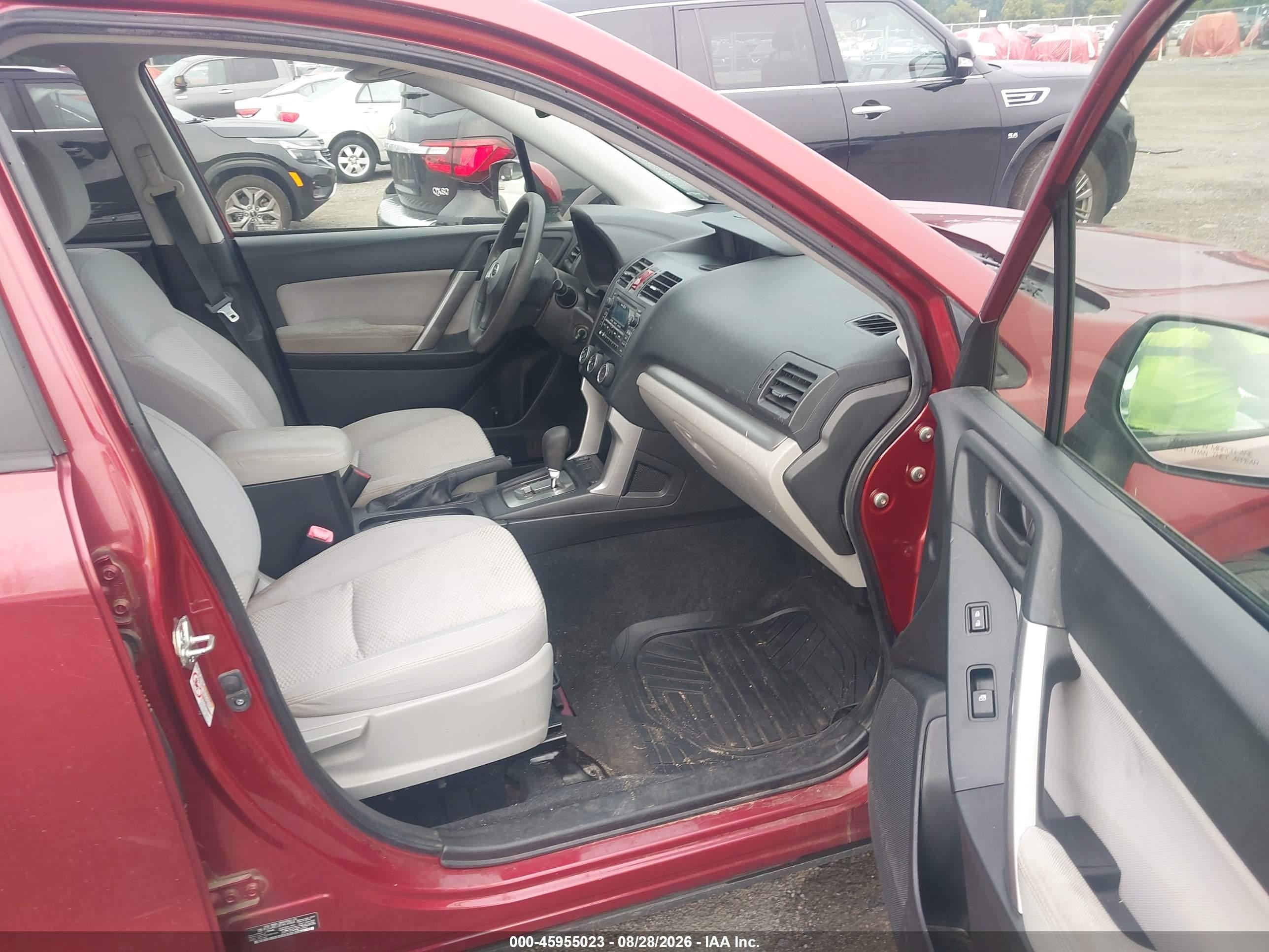 2014 Subaru Forester 2.5i Premium Бордовый vin: JF2SJAEC3EH414964