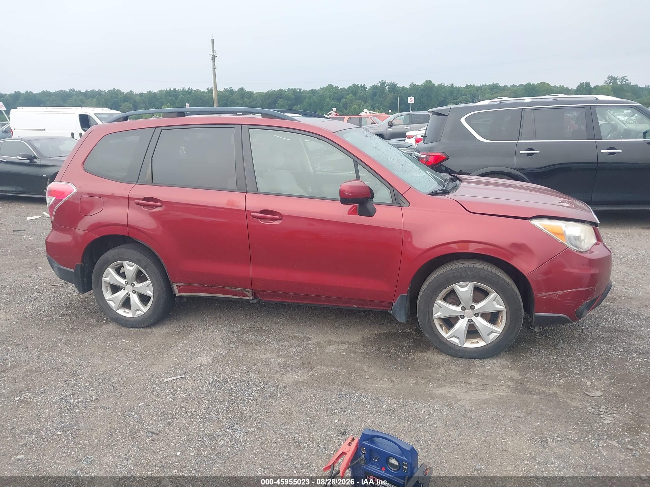 2014 Subaru Forester 2.5i Premium Бордовый vin: JF2SJAEC3EH414964