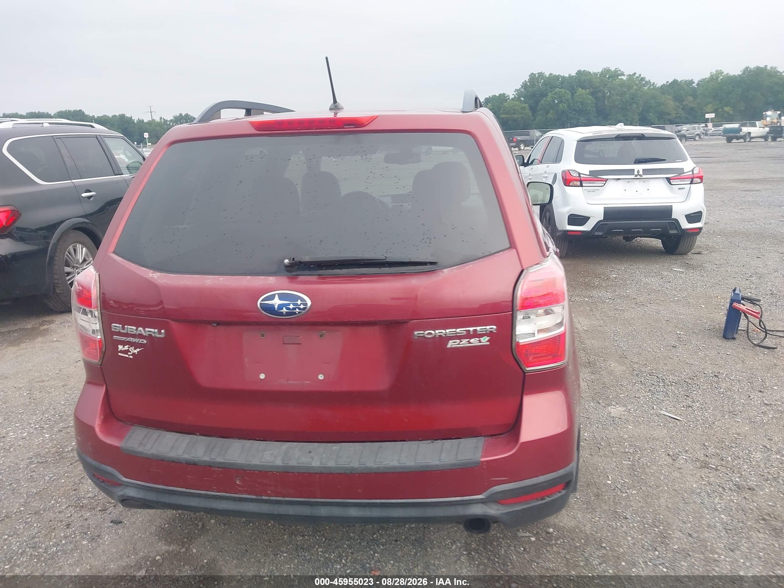 2014 Subaru Forester 2.5i Premium Бордовый vin: JF2SJAEC3EH414964