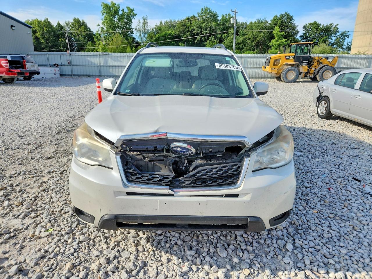 2014 Subaru Forester 2.5i Premium Белый vin: JF2SJAEC3EH416083