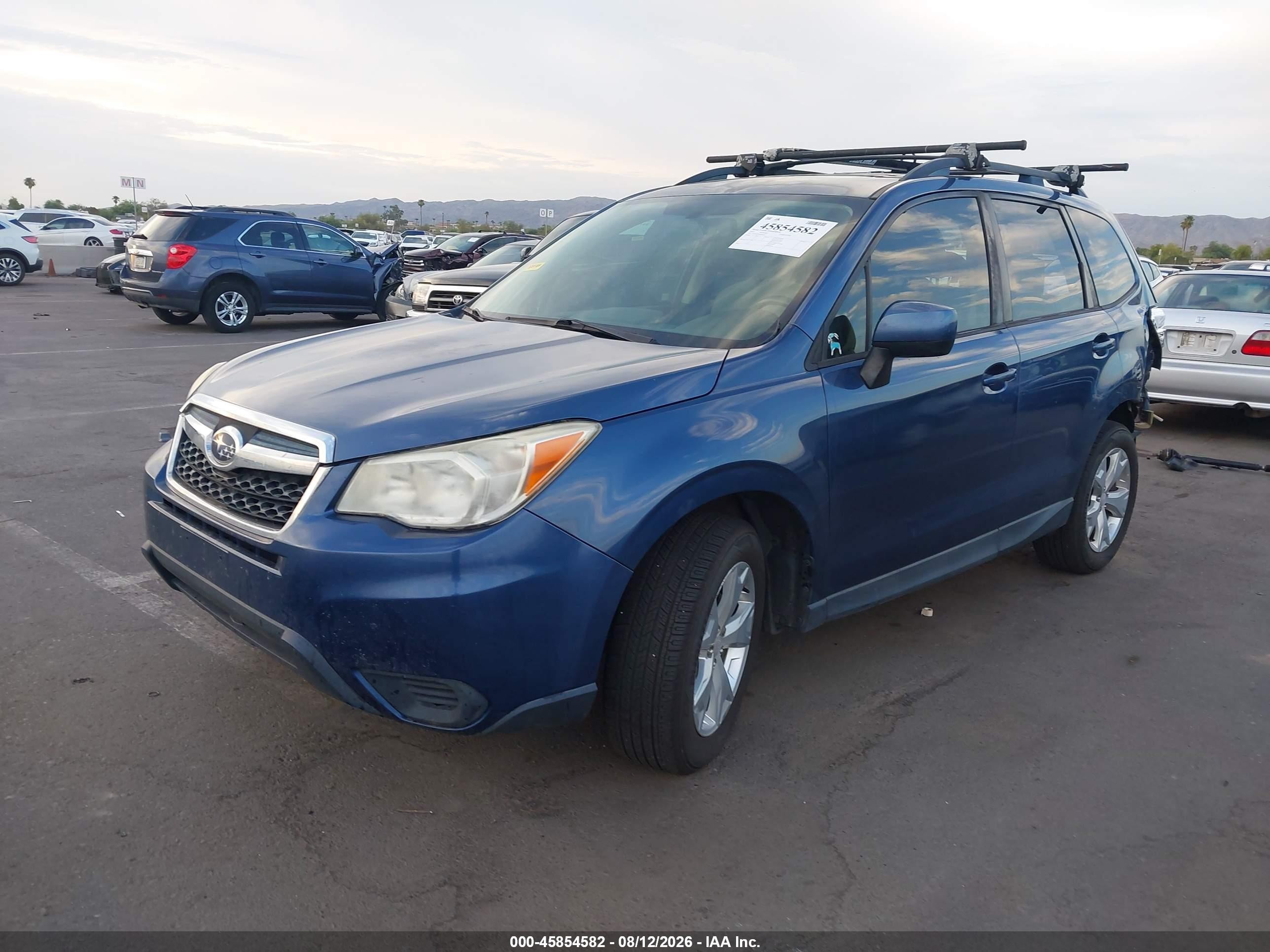 2014 Subaru Forester 2.5i Premium Blue vin: JF2SJAEC3EH463551