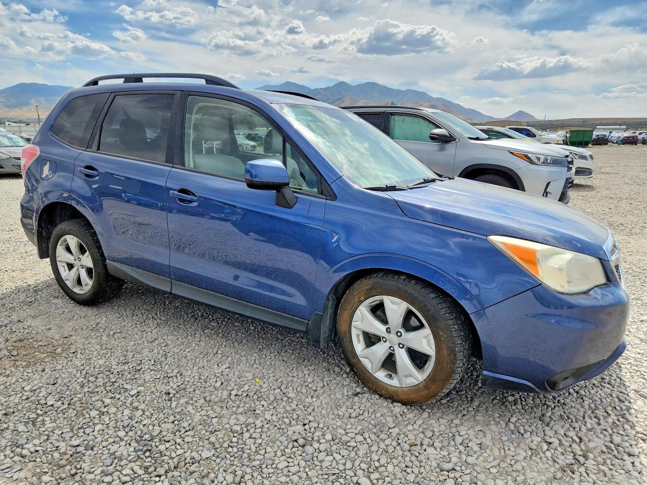 2014 Subaru Forester 2.5i Premium Blue vin: JF2SJAEC3EH464036