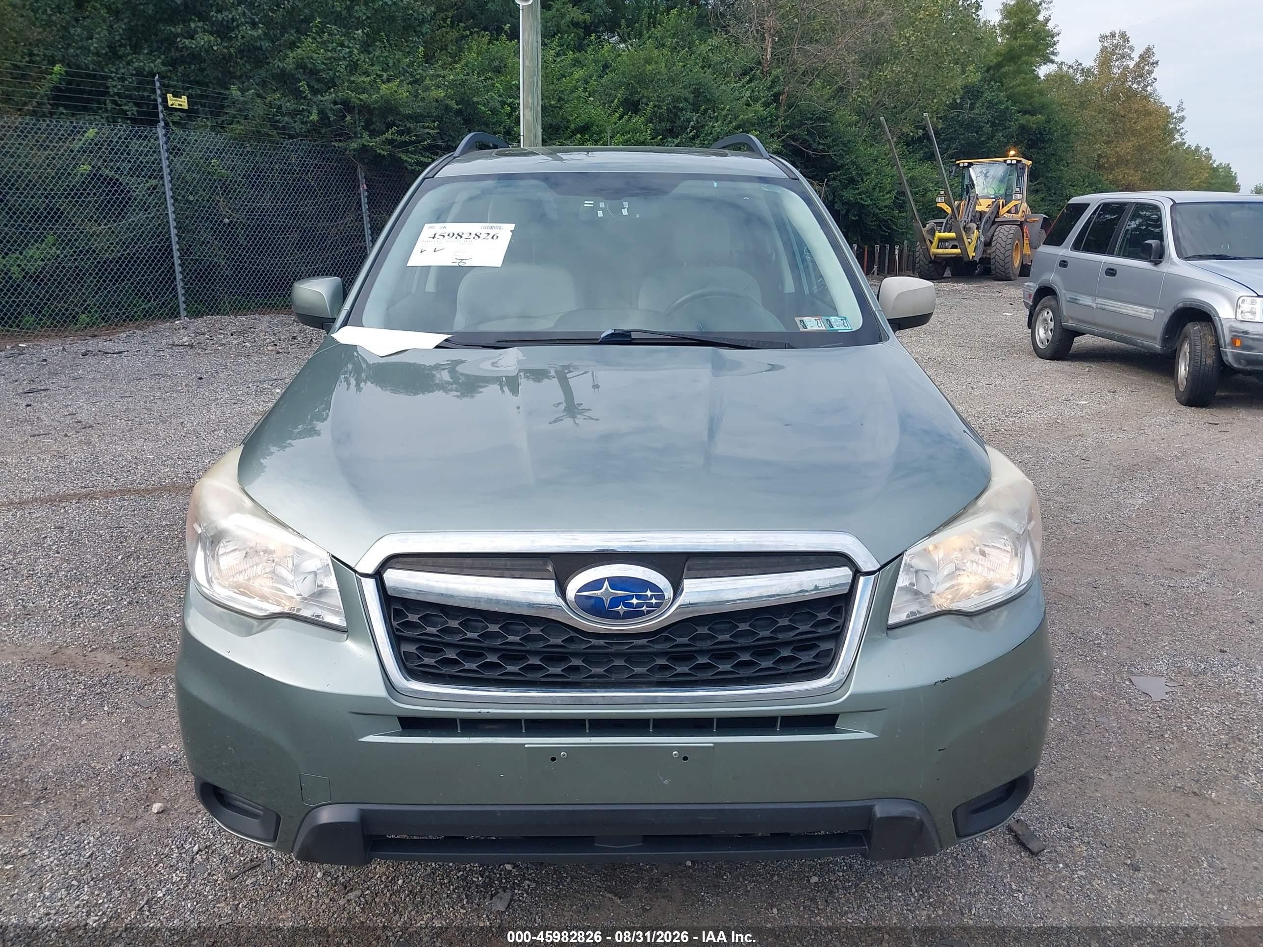 2014 Subaru Forester 2.5i Premium Green vin: JF2SJAEC3EH472475