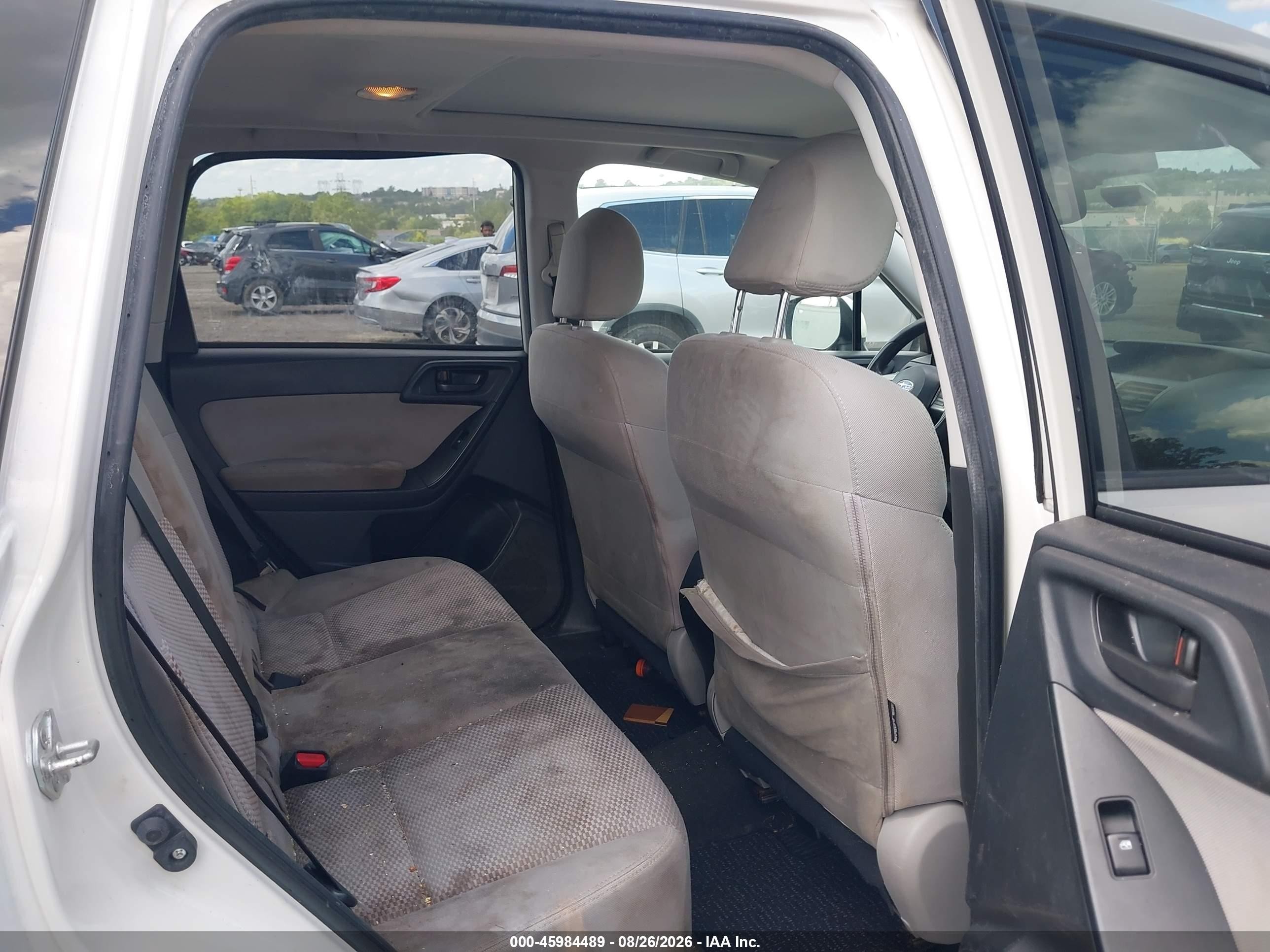 2014 Subaru Forester 2.5i Premium White vin: JF2SJAEC3EH481628
