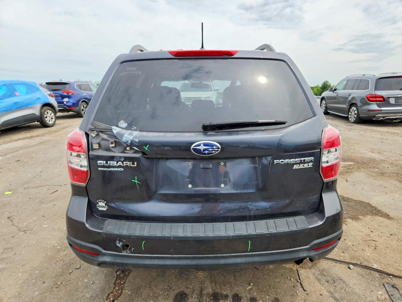 2014 Subaru Forester 2.5i Premium Серый vin: JF2SJAEC3EH505538