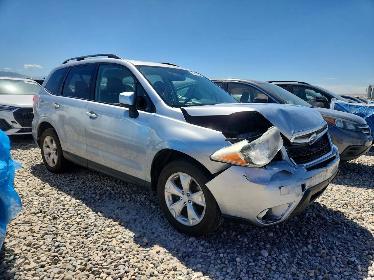 2014 Subaru Forester 2.5i Premium Gray vin: JF2SJAEC3EH508181
