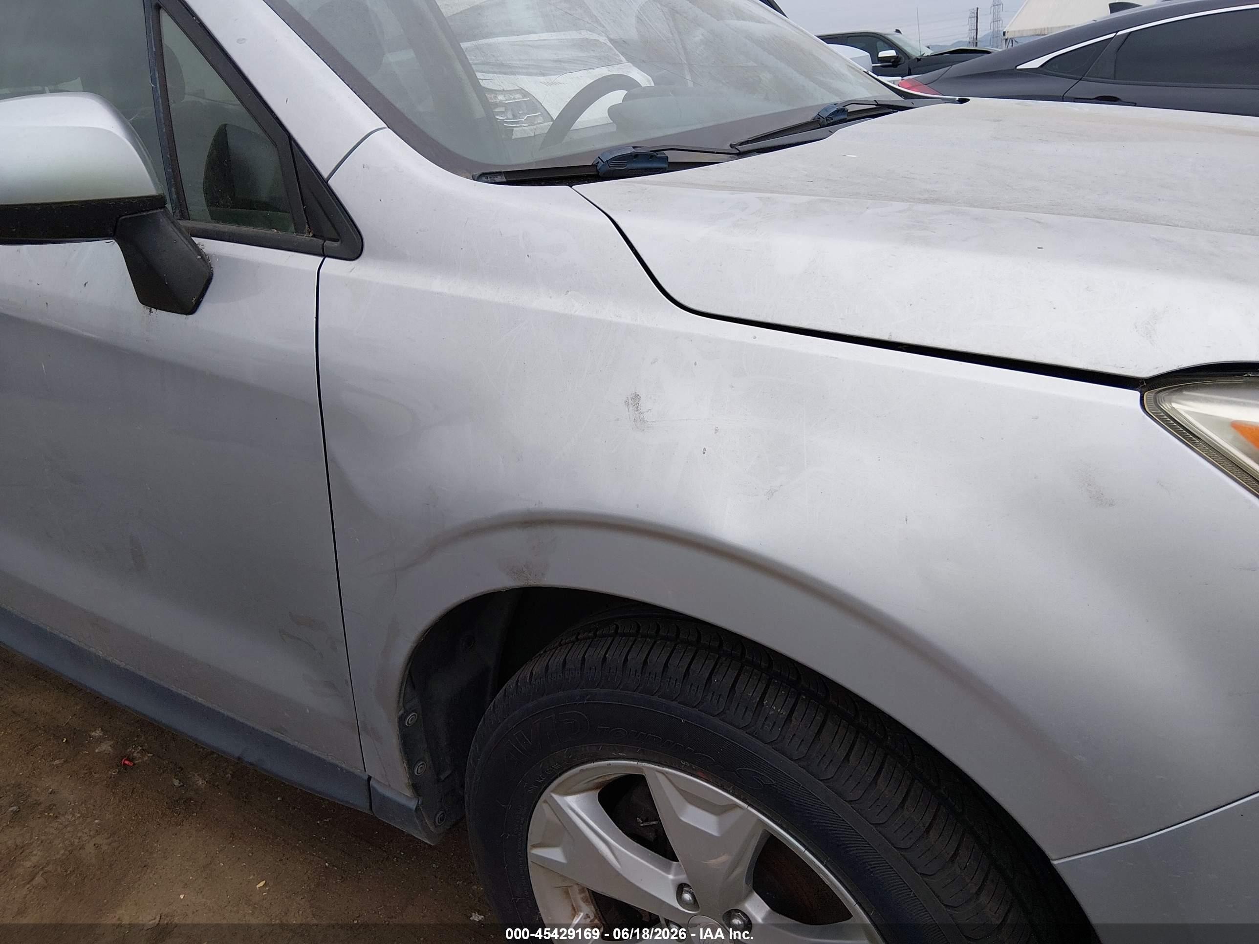 2014 Subaru Forester 2.5i Premium Gray vin: JF2SJAEC3EH524803