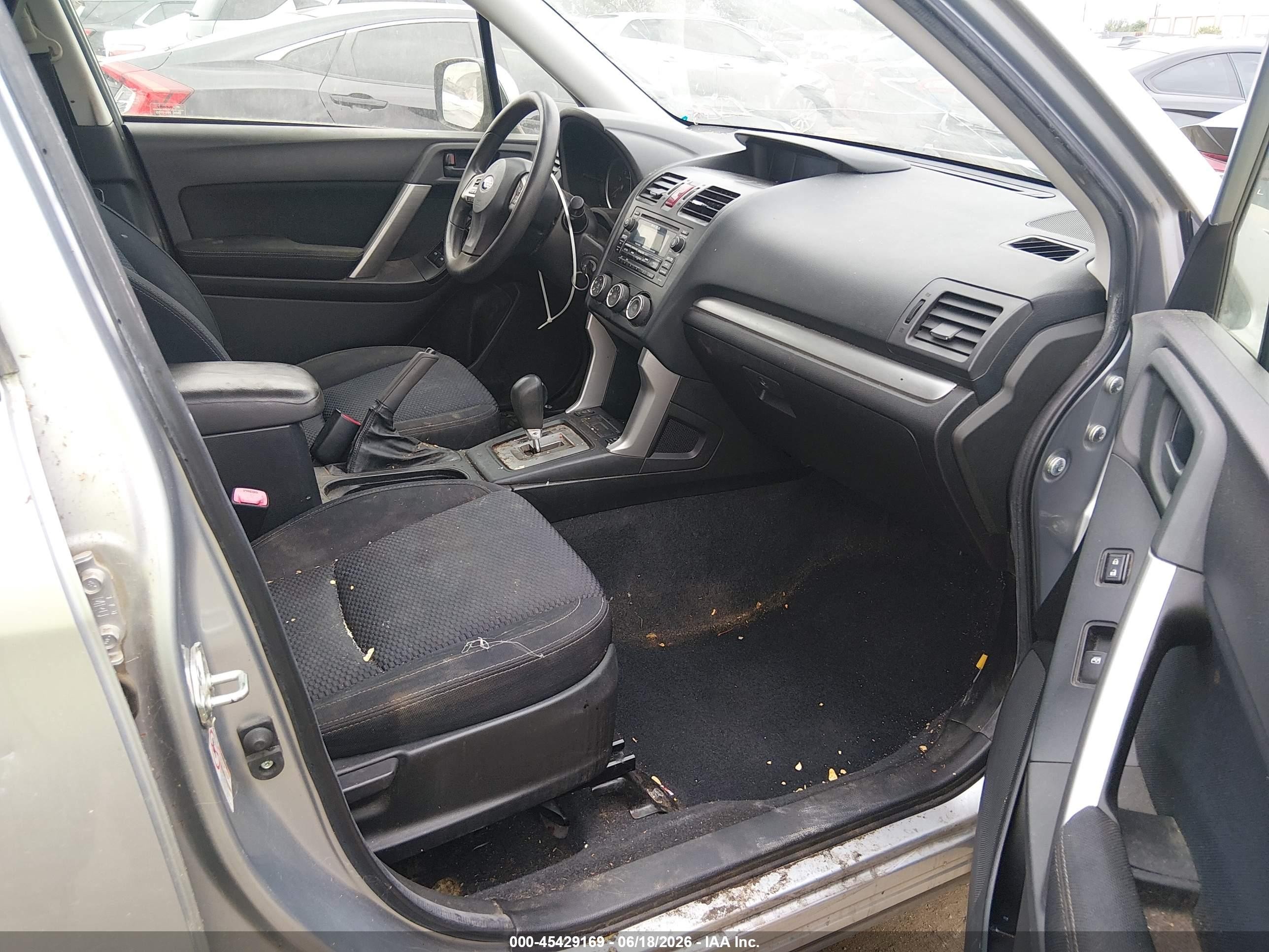 2014 Subaru Forester 2.5i Premium Gray vin: JF2SJAEC3EH524803