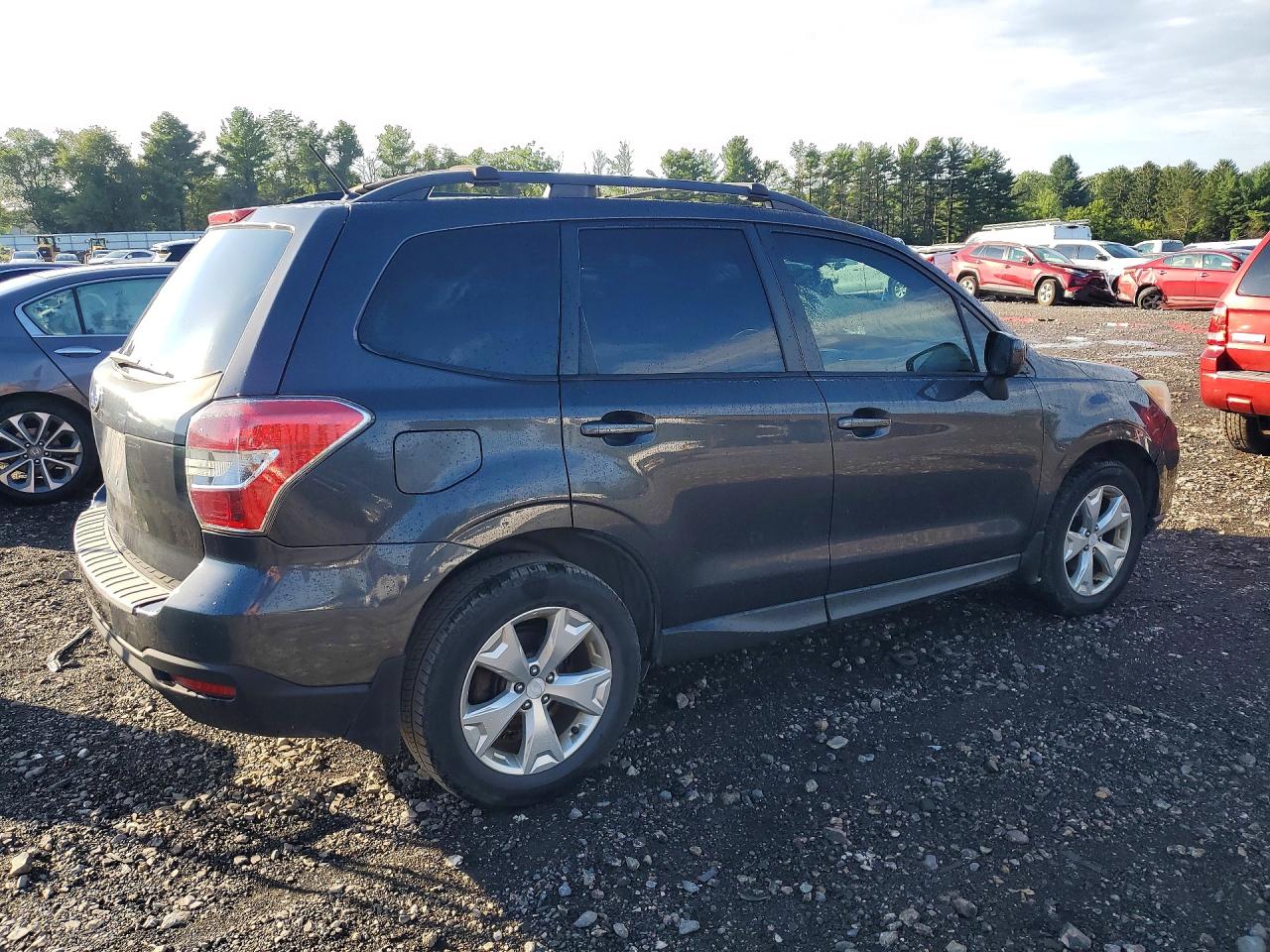 2014 Subaru Forester 2.5i Premium Серый vin: JF2SJAEC3EH549197
