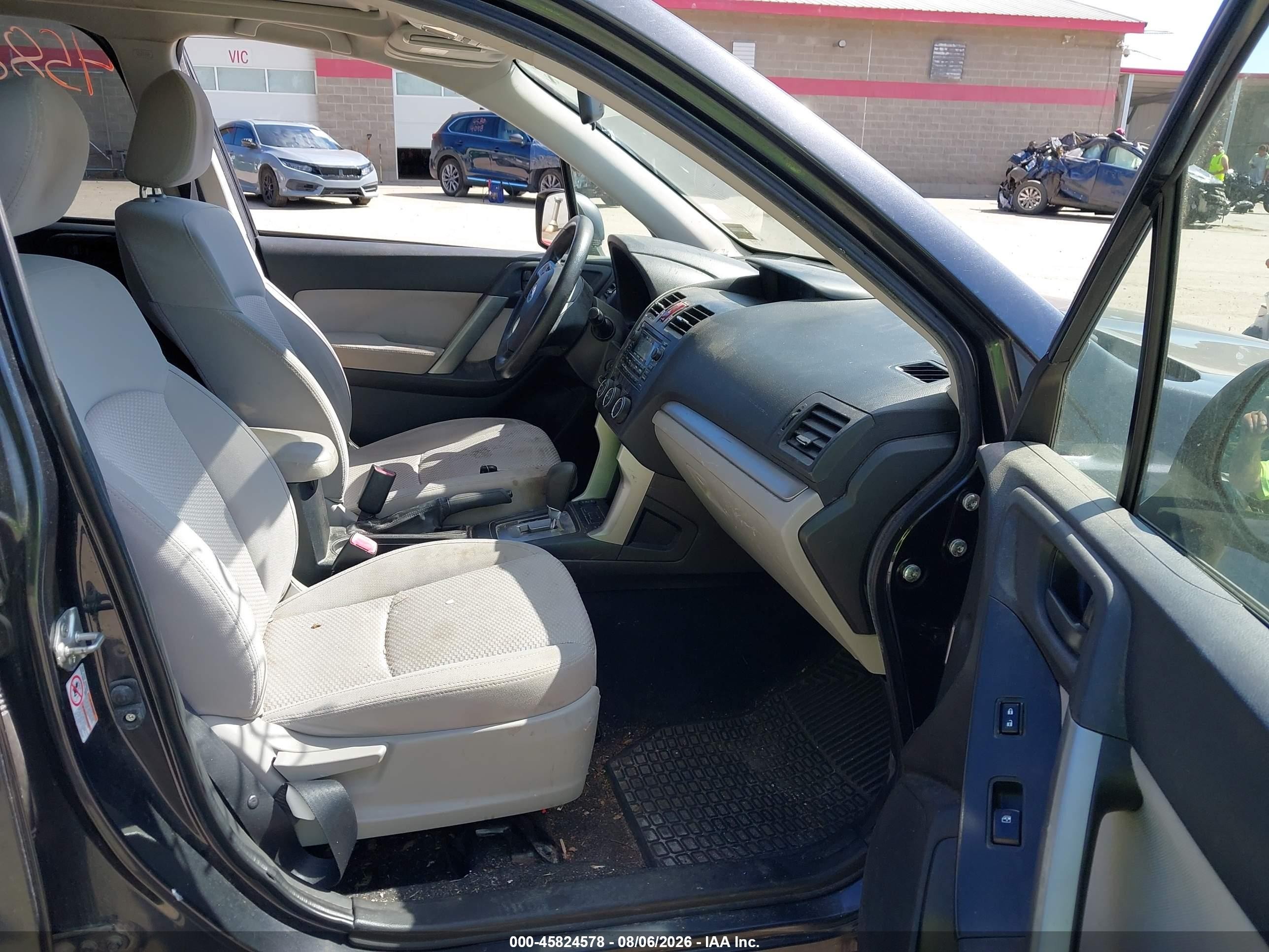 2014 Subaru Forester 2.5i Premium Gray vin: JF2SJAEC4EH406114