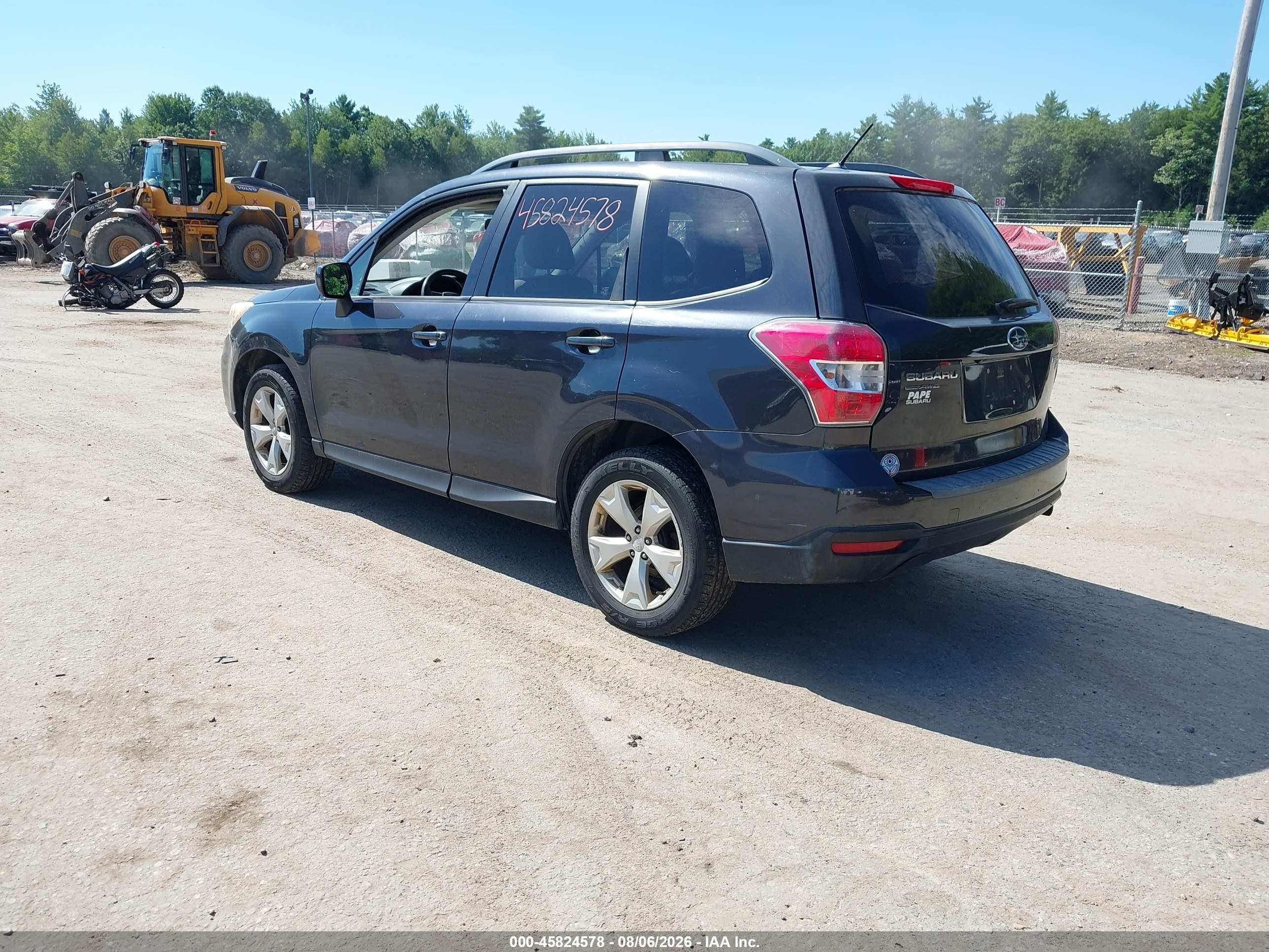 2014 Subaru Forester 2.5i Premium Gray vin: JF2SJAEC4EH406114