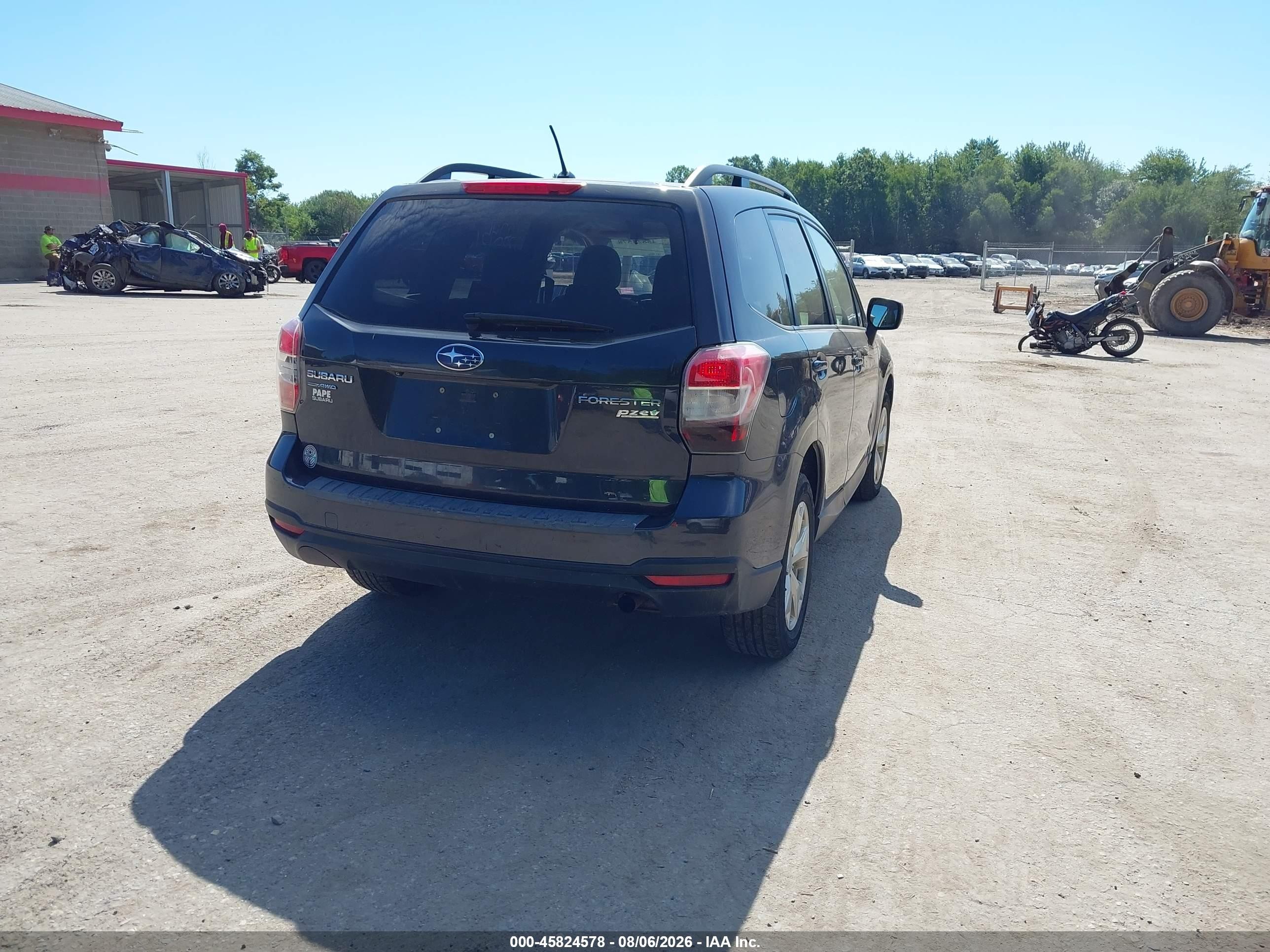 2014 Subaru Forester 2.5i Premium Gray vin: JF2SJAEC4EH406114
