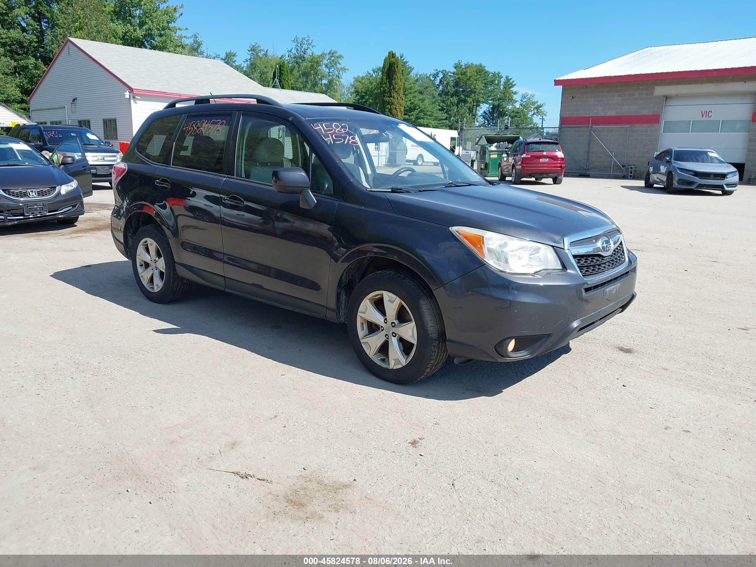 2014 Subaru Forester 2.5i Premium Gray vin: JF2SJAEC4EH406114