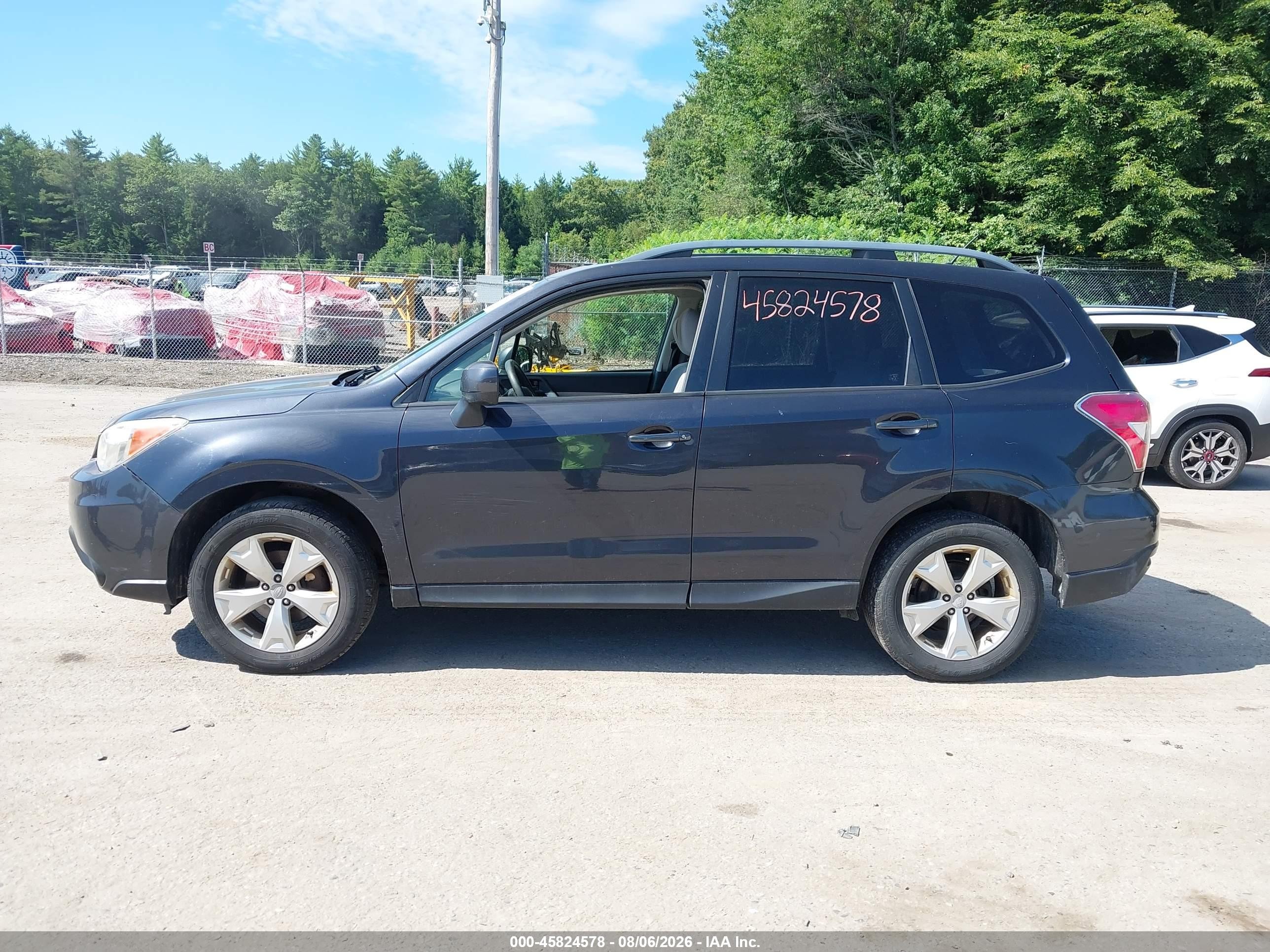 2014 Subaru Forester 2.5i Premium Gray vin: JF2SJAEC4EH406114