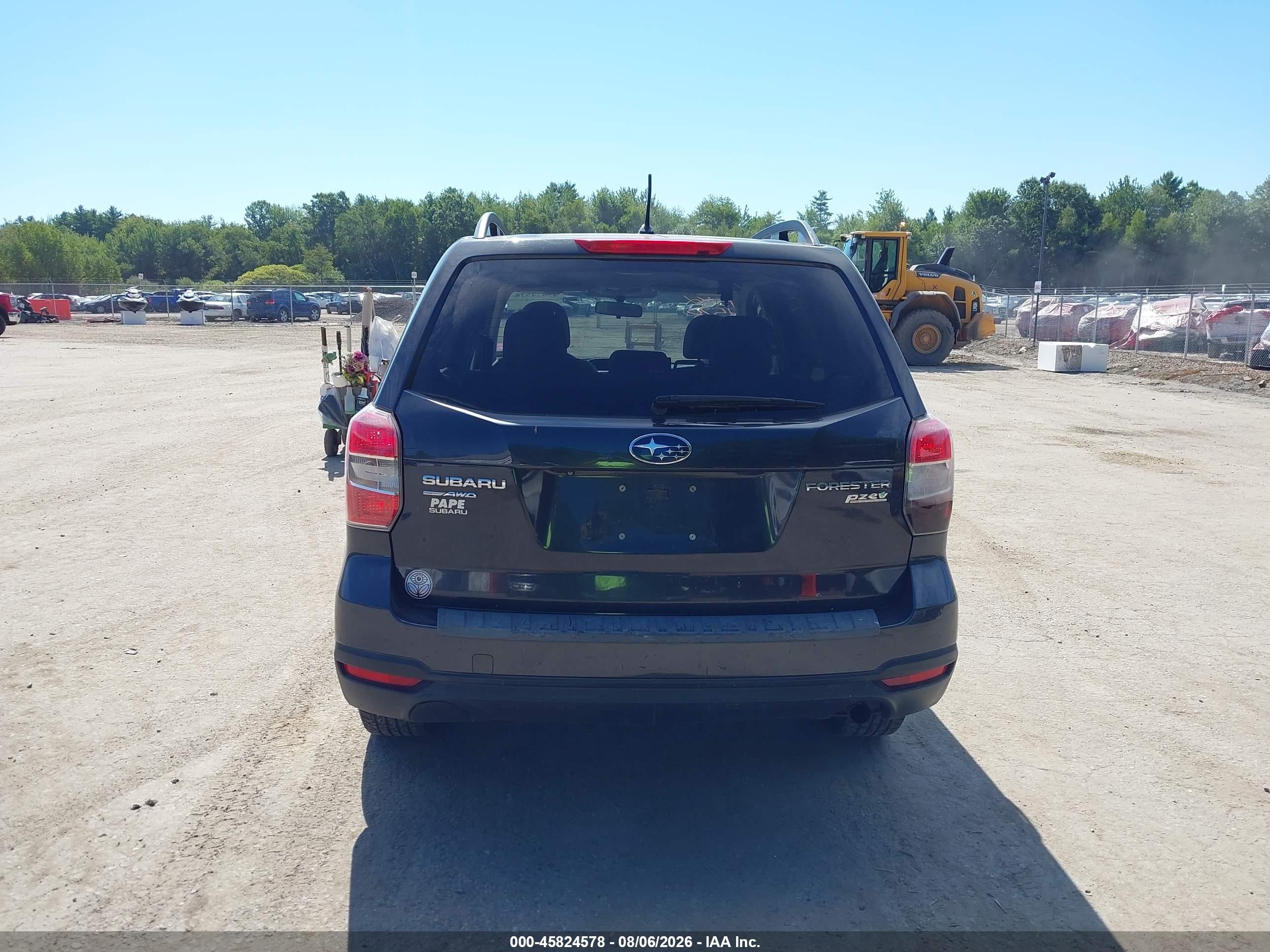 2014 Subaru Forester 2.5i Premium Gray vin: JF2SJAEC4EH406114