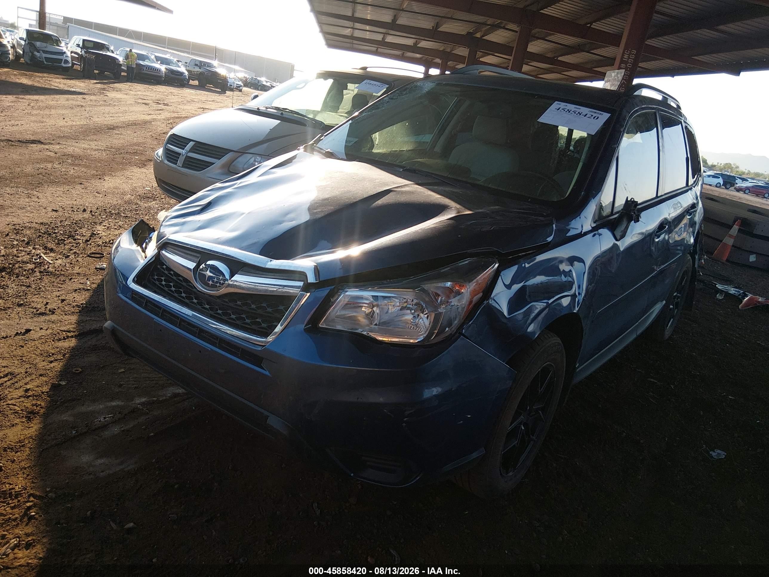 2014 Subaru Forester 2.5i Premium Blue vin: JF2SJAEC4EH423561