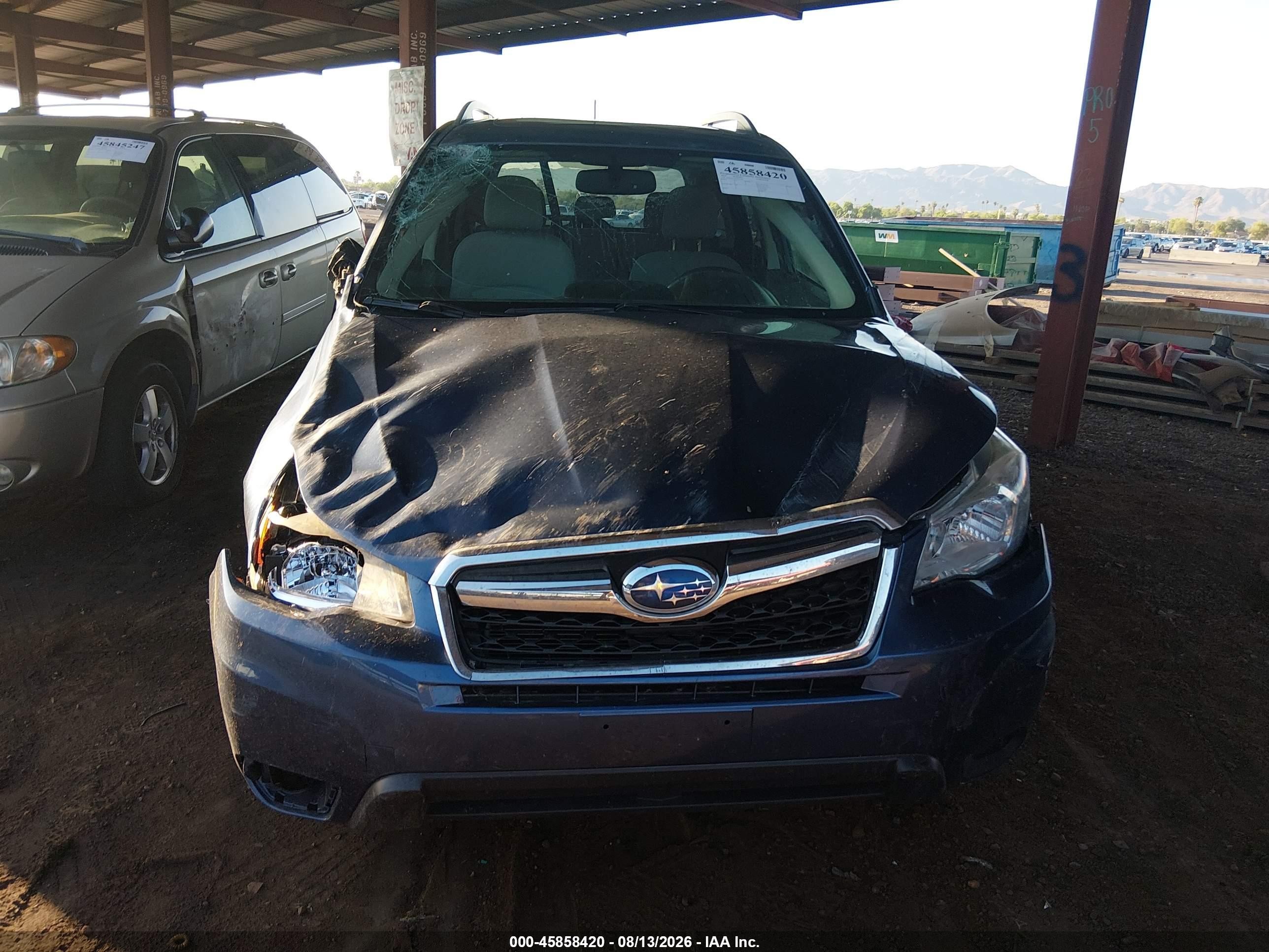 2014 Subaru Forester 2.5i Premium Blue vin: JF2SJAEC4EH423561
