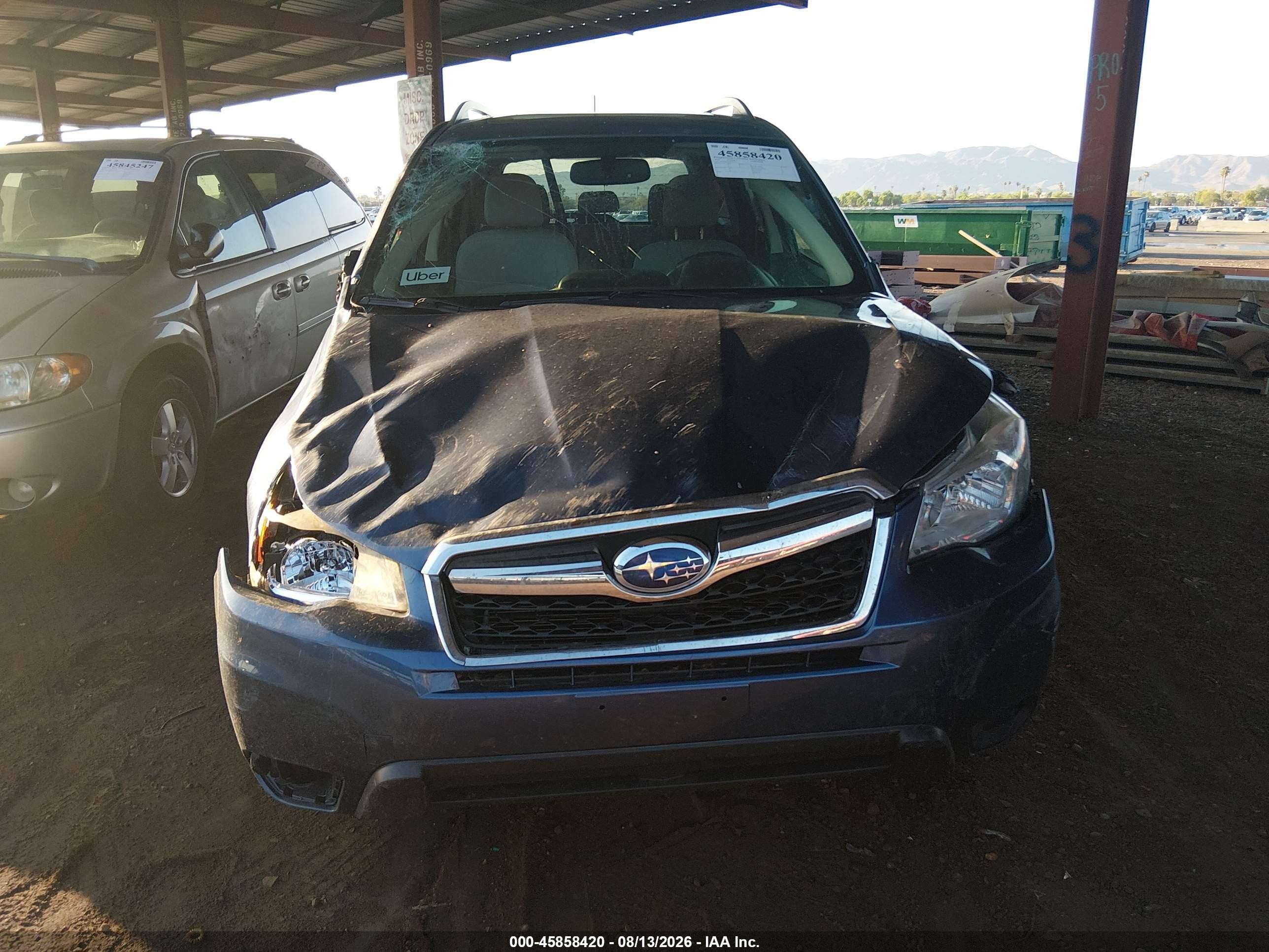 2014 Subaru Forester 2.5i Premium Blue vin: JF2SJAEC4EH423561
