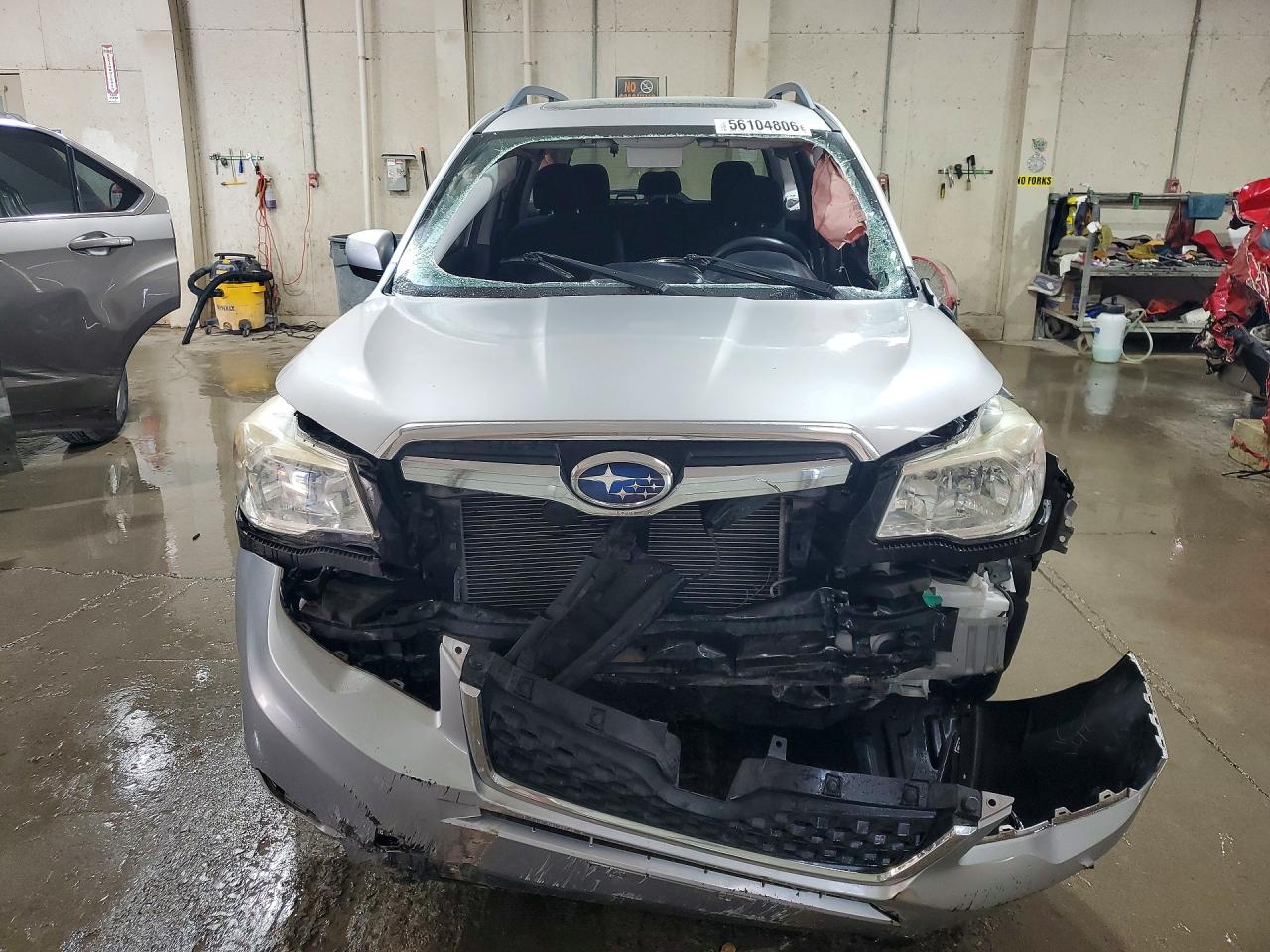 2014 Subaru Forester 2.5i Premium Silver vin: JF2SJAEC4EH448010