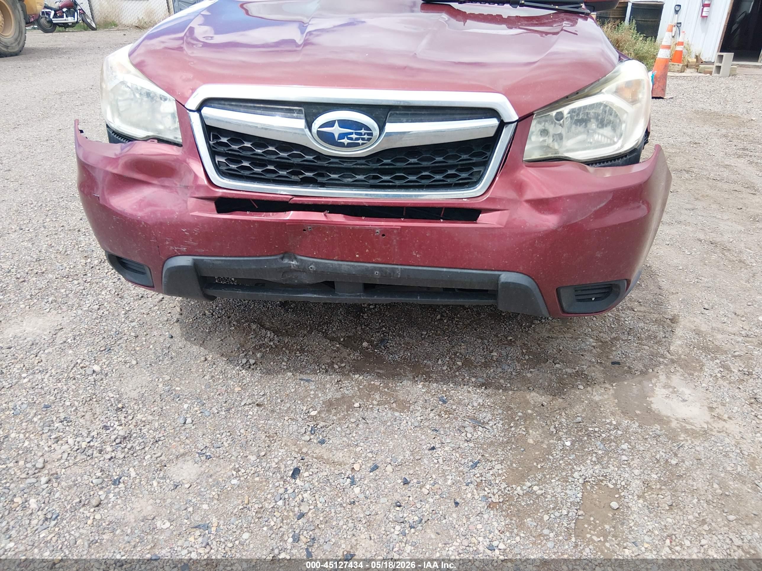 2014 Subaru Forester 2.5i Premium Red vin: JF2SJAEC4EH498809