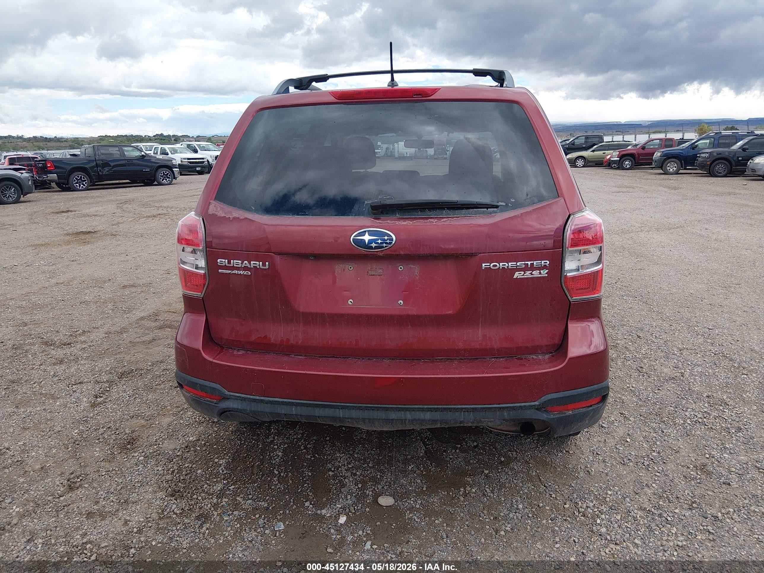 2014 Subaru Forester 2.5i Premium Red vin: JF2SJAEC4EH498809