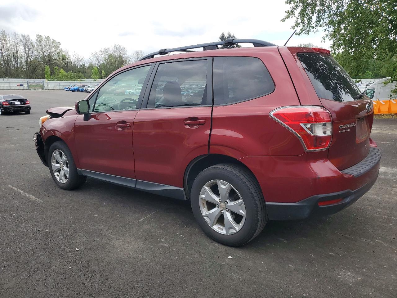 2014 Subaru Forester 2.5i Premium Maroon vin: JF2SJAEC4EH511090