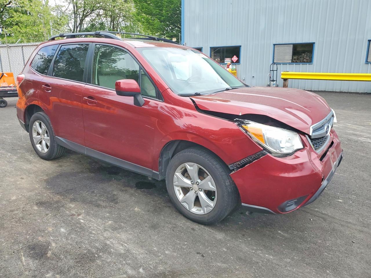 2014 Subaru Forester 2.5i Premium Maroon vin: JF2SJAEC4EH511090