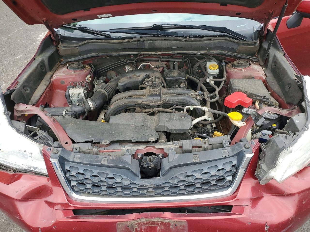 2014 Subaru Forester 2.5i Premium Maroon vin: JF2SJAEC4EH511090