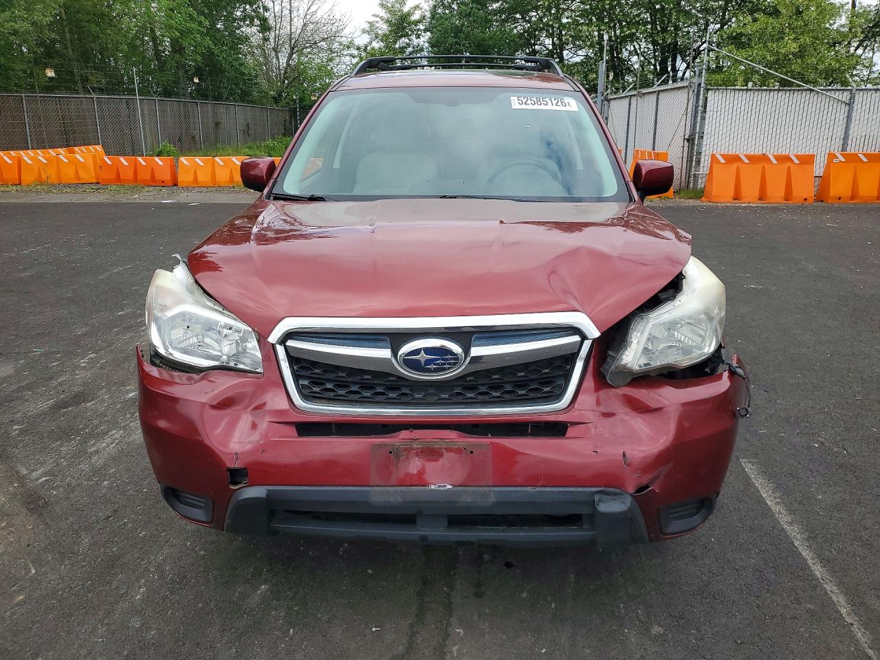 2014 Subaru Forester 2.5i Premium Maroon vin: JF2SJAEC4EH511090