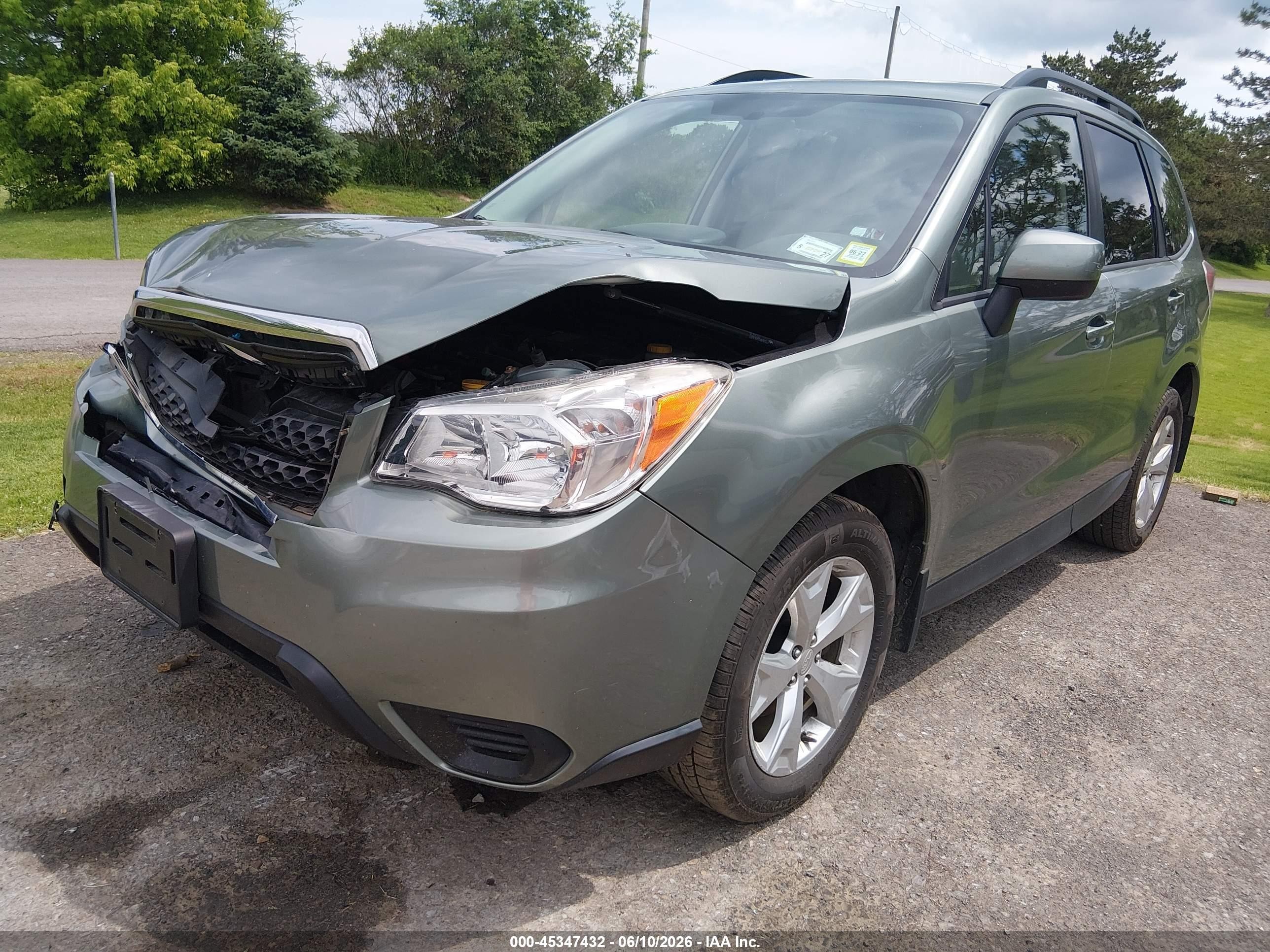 2014 Subaru Forester 2.5i Premium Green vin: JF2SJAEC5EH447092