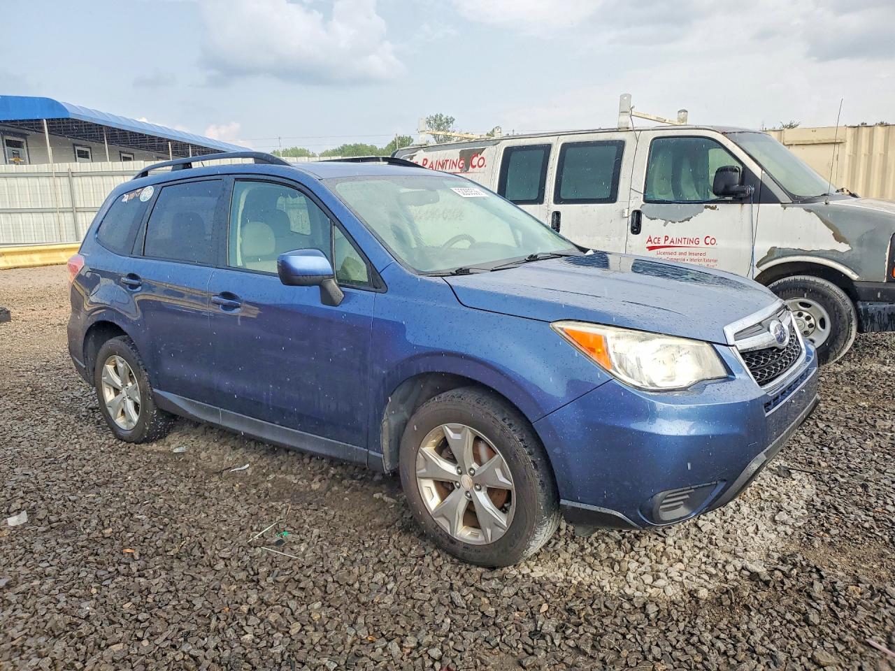 2014 Subaru Forester 2.5i Premium Blue vin: JF2SJAEC5EH450378