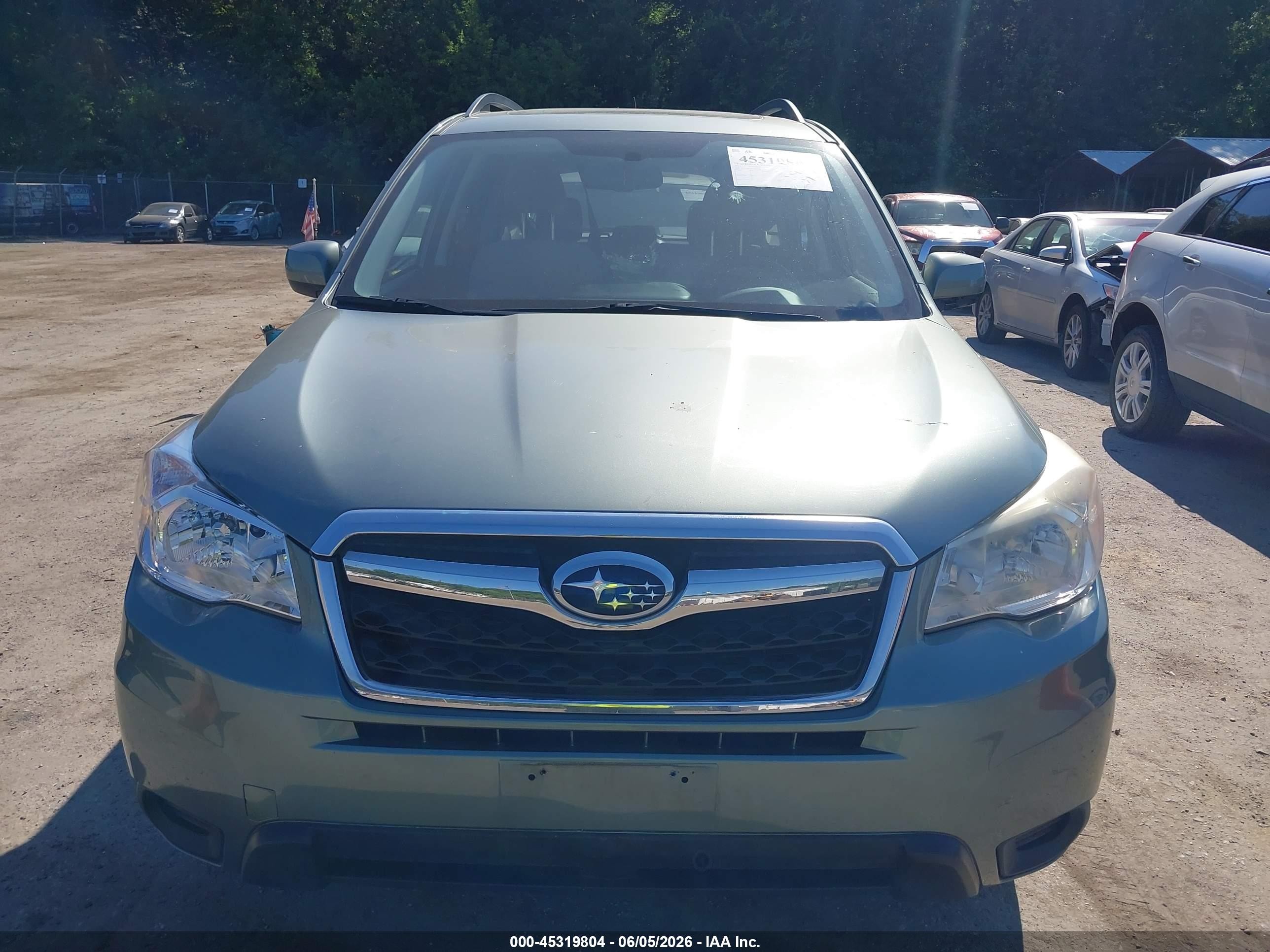 2014 Subaru Forester 2.5i Premium Green vin: JF2SJAEC5EH455984