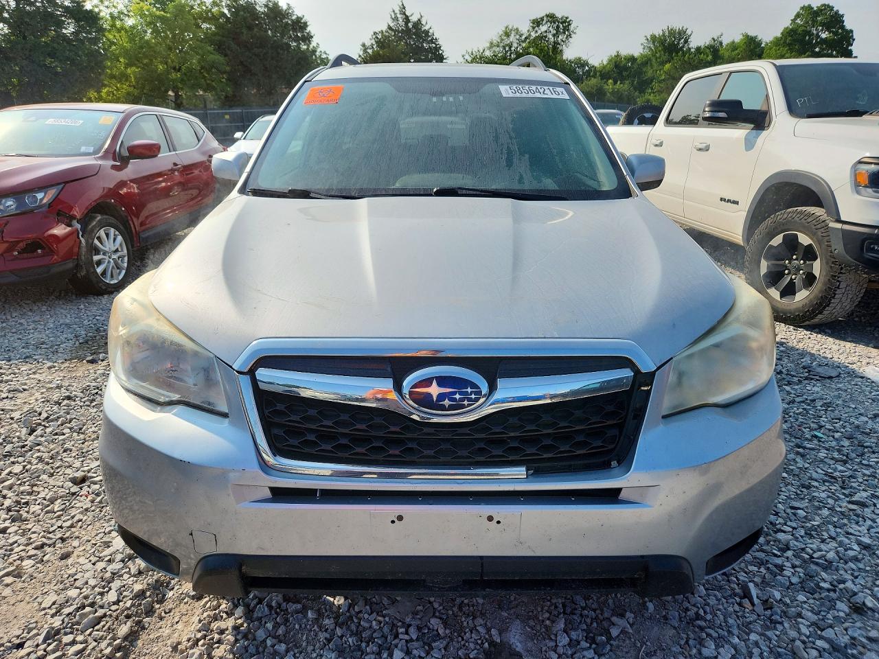 2014 Subaru Forester 2.5i Premium Silver vin: JF2SJAEC5EH457203