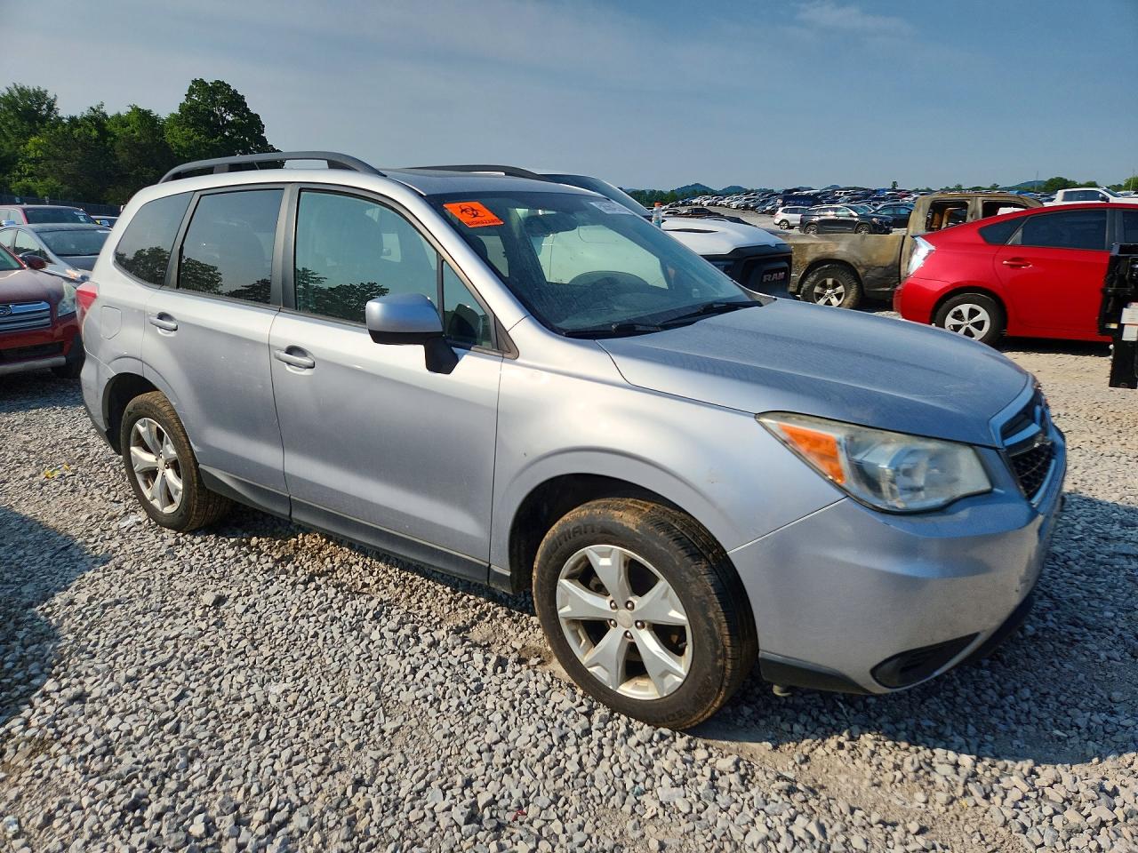 2014 Subaru Forester 2.5i Premium Silver vin: JF2SJAEC5EH457203