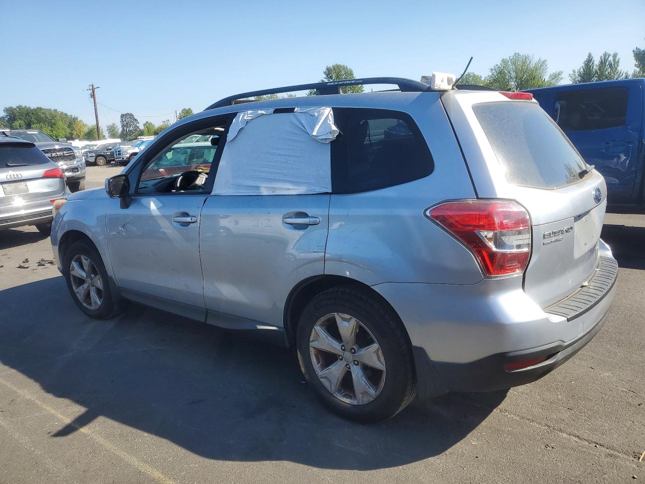 2014 Subaru Forester 2.5i Premium Silver vin: JF2SJAEC5EH490914