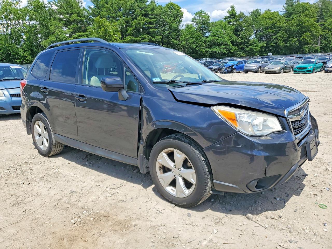 2014 Subaru Forester 2.5i Premium Gray vin: JF2SJAEC5EH493330
