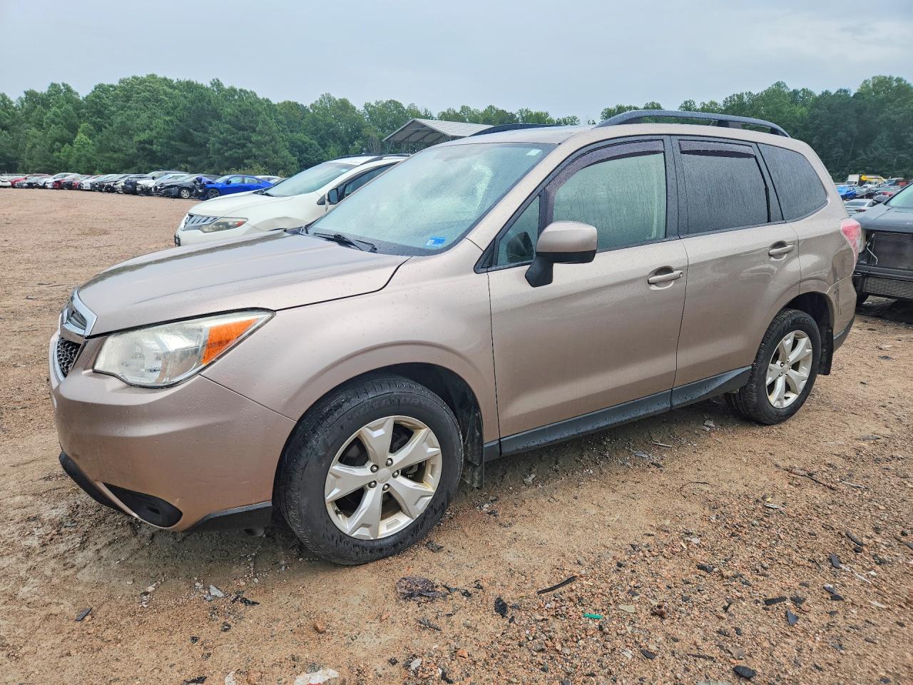 2014 Subaru Forester 2.5i Premium Silver vin: JF2SJAEC5EH494039