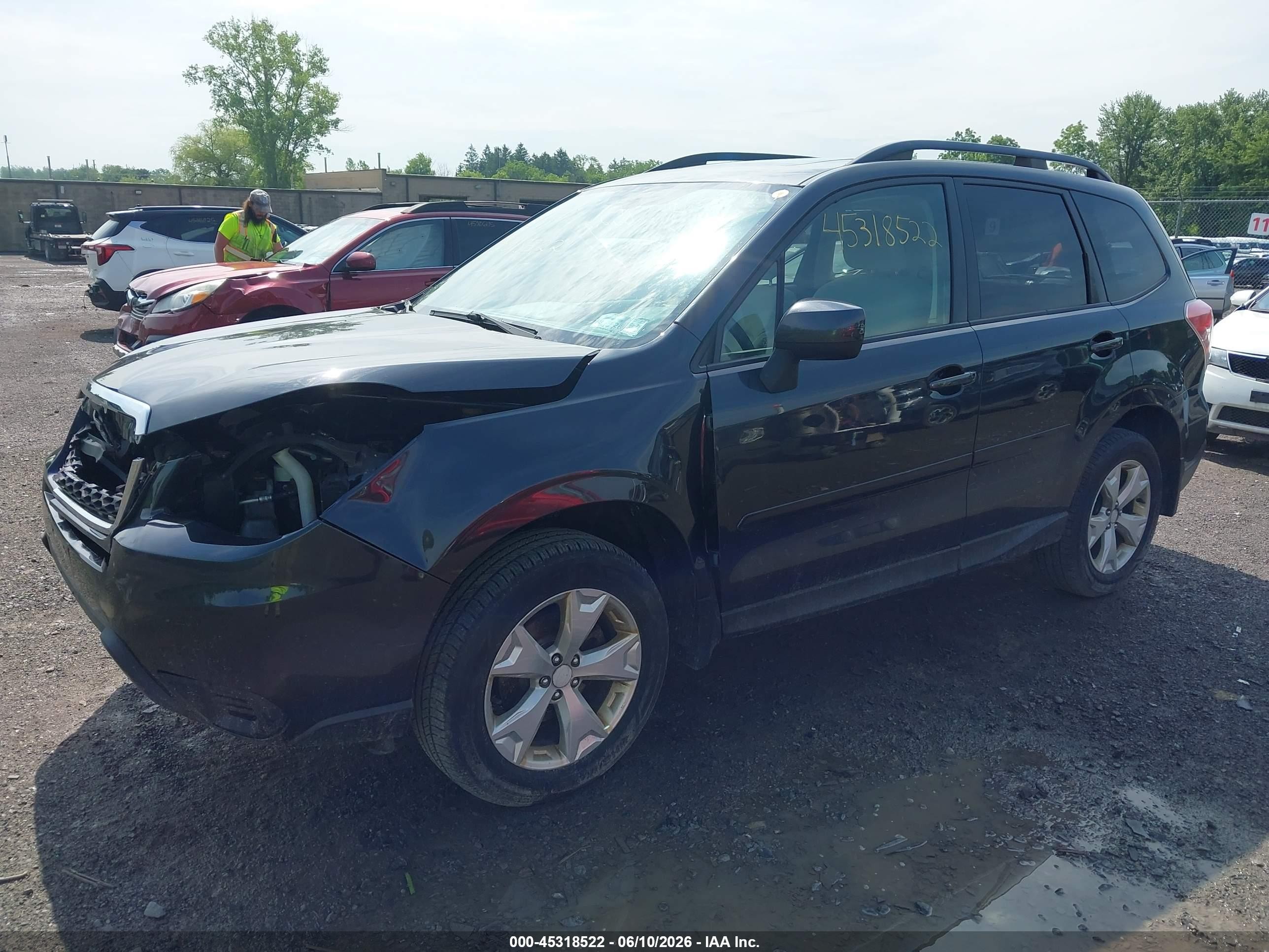 2014 Subaru Forester 2.5i Premium Blue vin: JF2SJAEC5EH495806