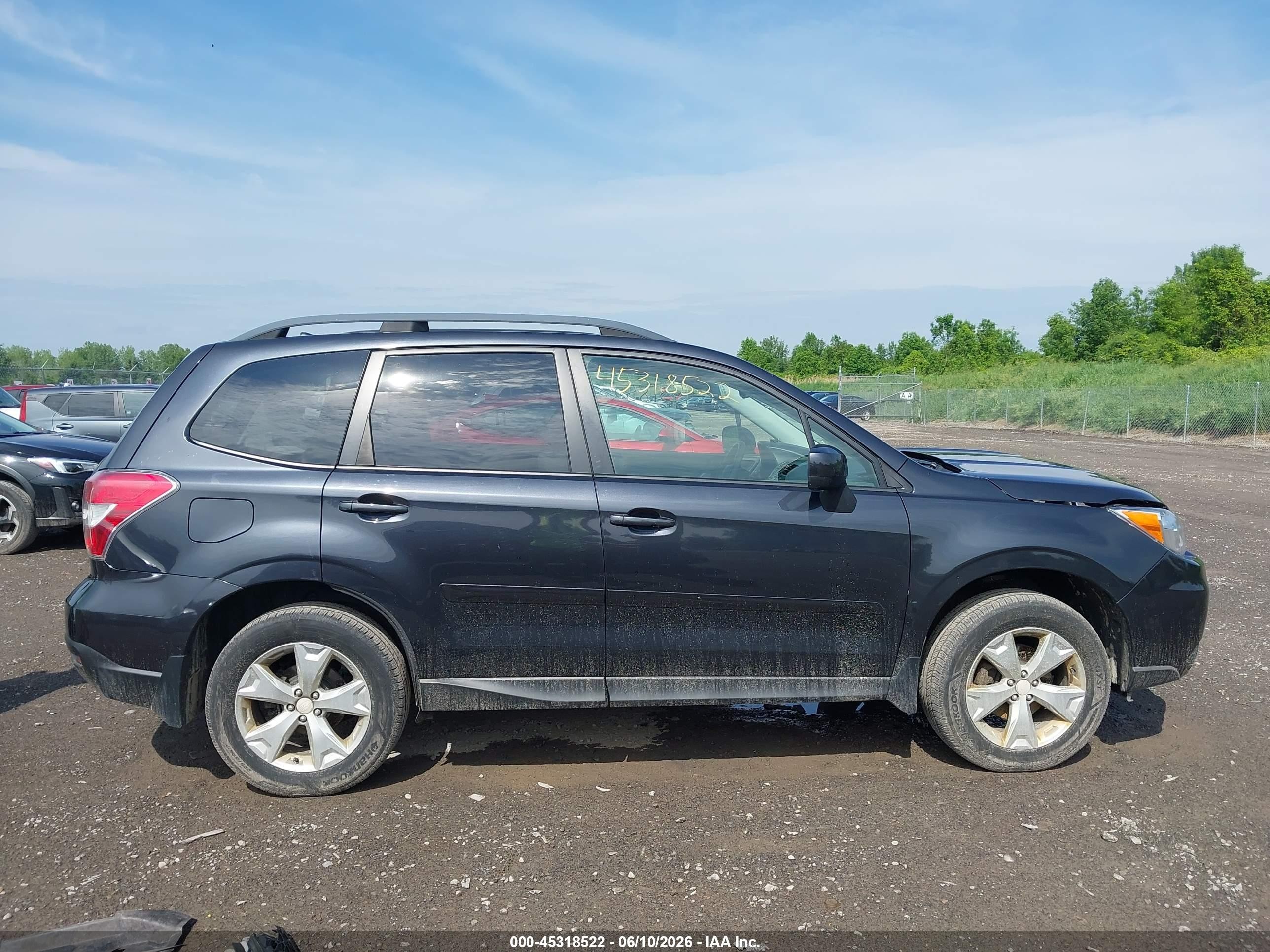 2014 Subaru Forester 2.5i Premium Blue vin: JF2SJAEC5EH495806