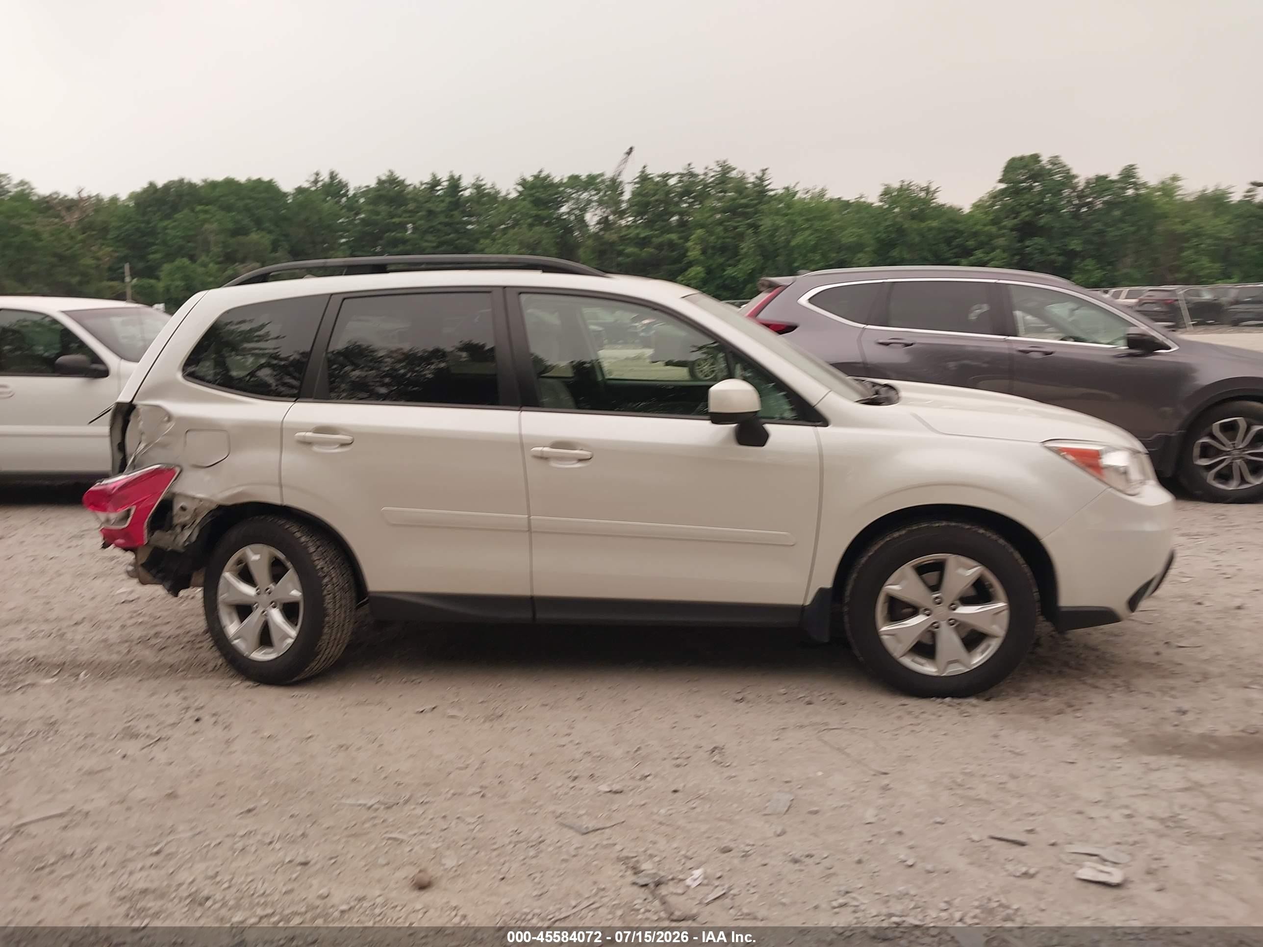 2014 Subaru Forester 2.5i Premium Кремовый vin: JF2SJAEC5EH508456