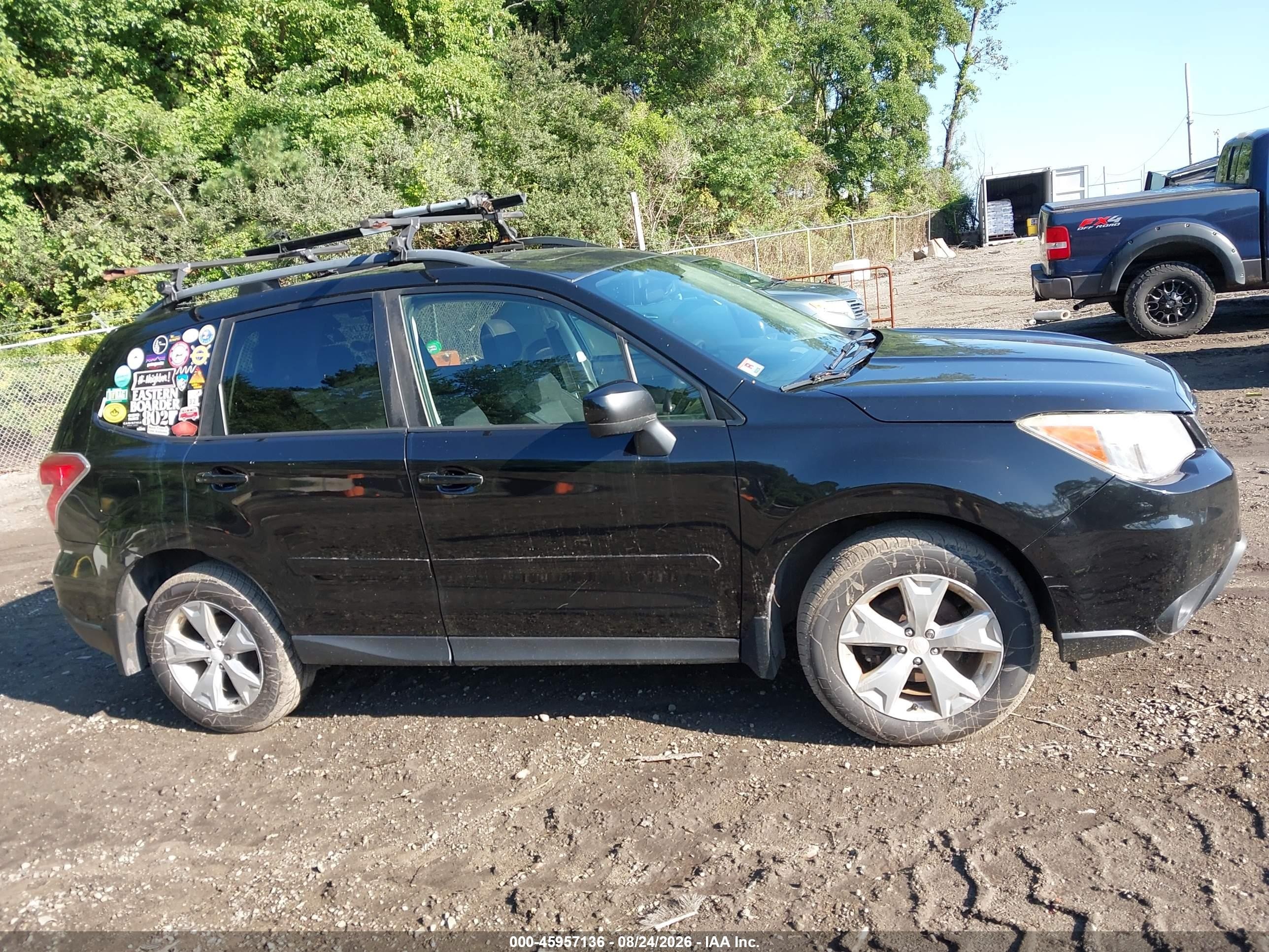 2014 Subaru Forester 2.5i Premium Черный vin: JF2SJAEC5EH524088
