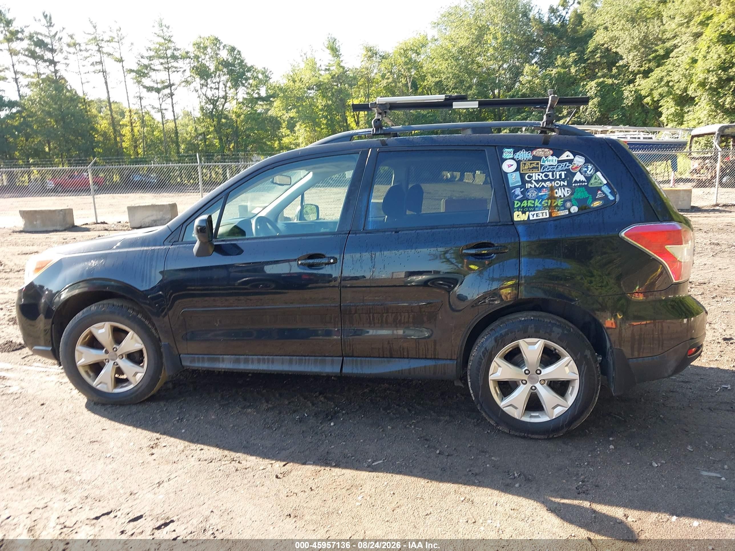 2014 Subaru Forester 2.5i Premium Черный vin: JF2SJAEC5EH524088
