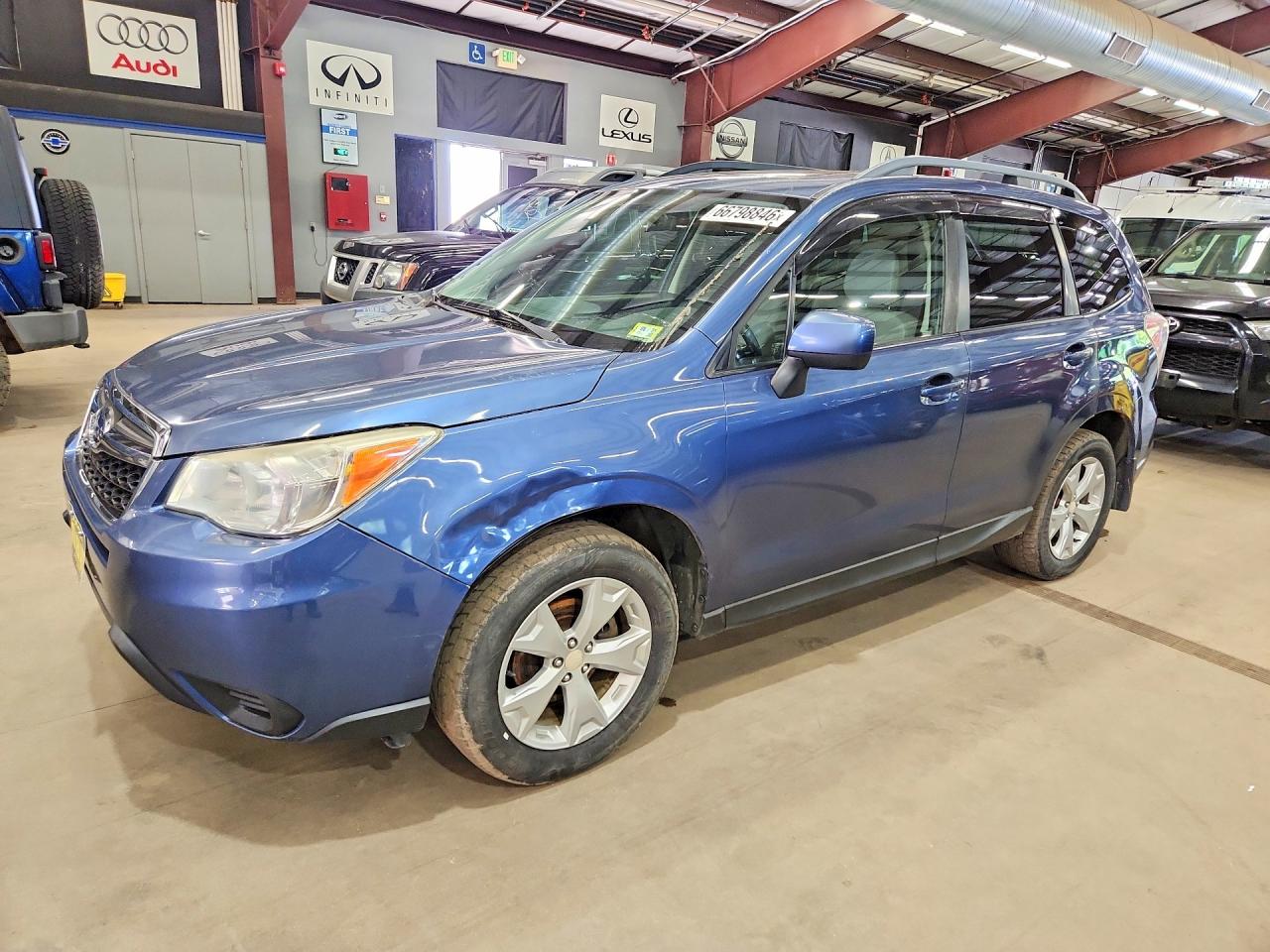 2014 Subaru Forester 2.5i Premium Blue vin: JF2SJAEC5EH526939