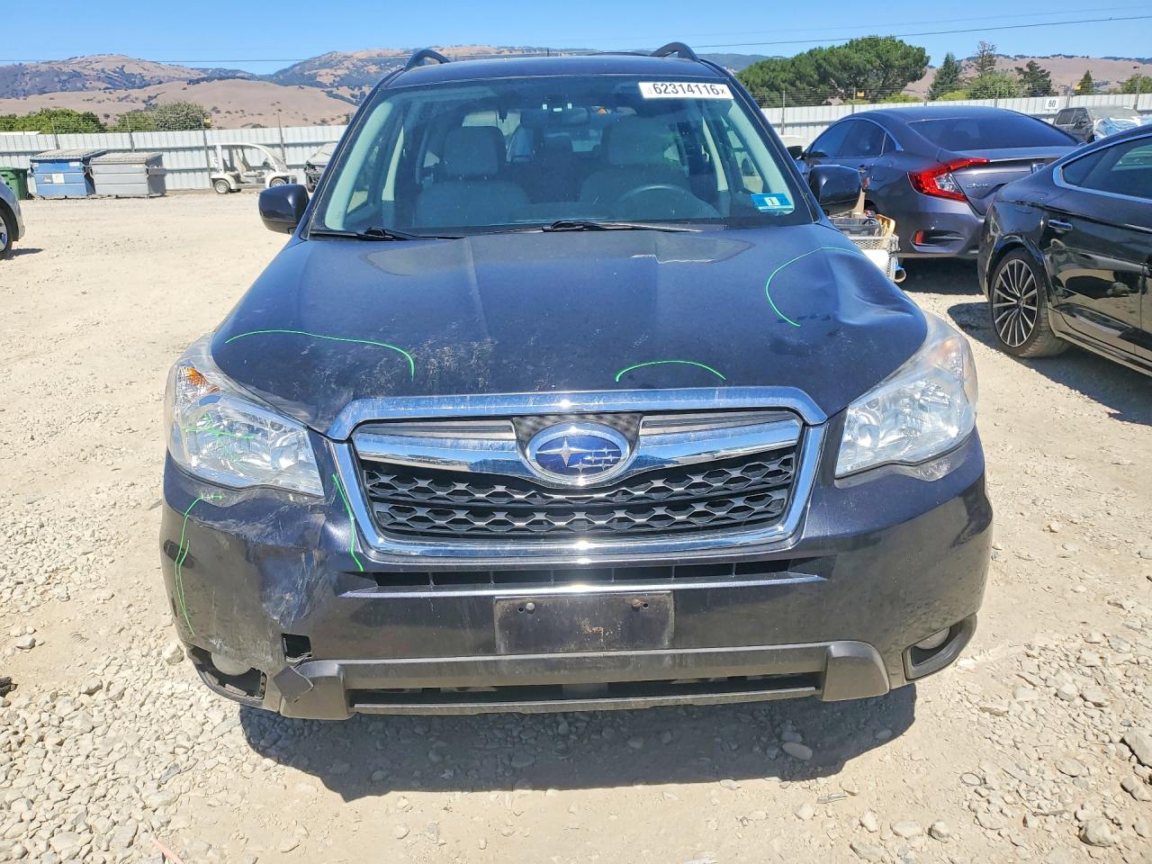 2014 Subaru Forester 2.5i Premium Black vin: JF2SJAEC6EH407197