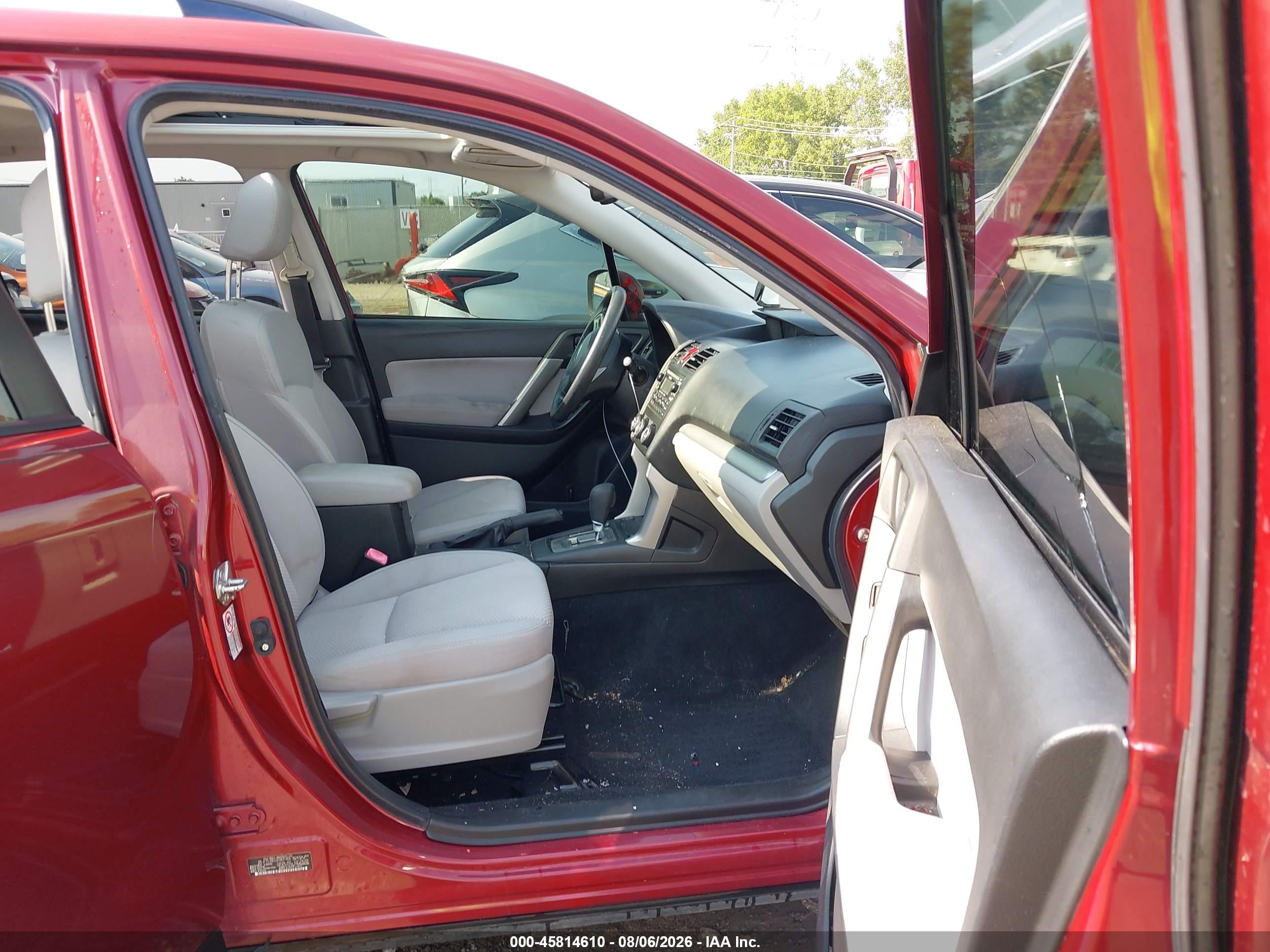 2014 Subaru Forester 2.5i Premium Red vin: JF2SJAEC6EH420466