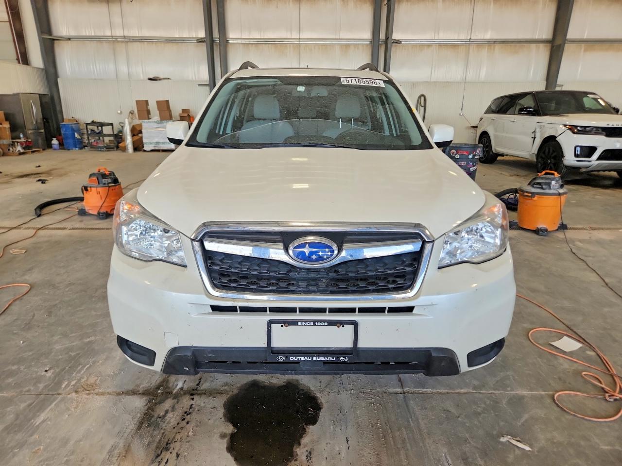 2014 Subaru Forester 2.5i Premium White vin: JF2SJAEC6EH439440